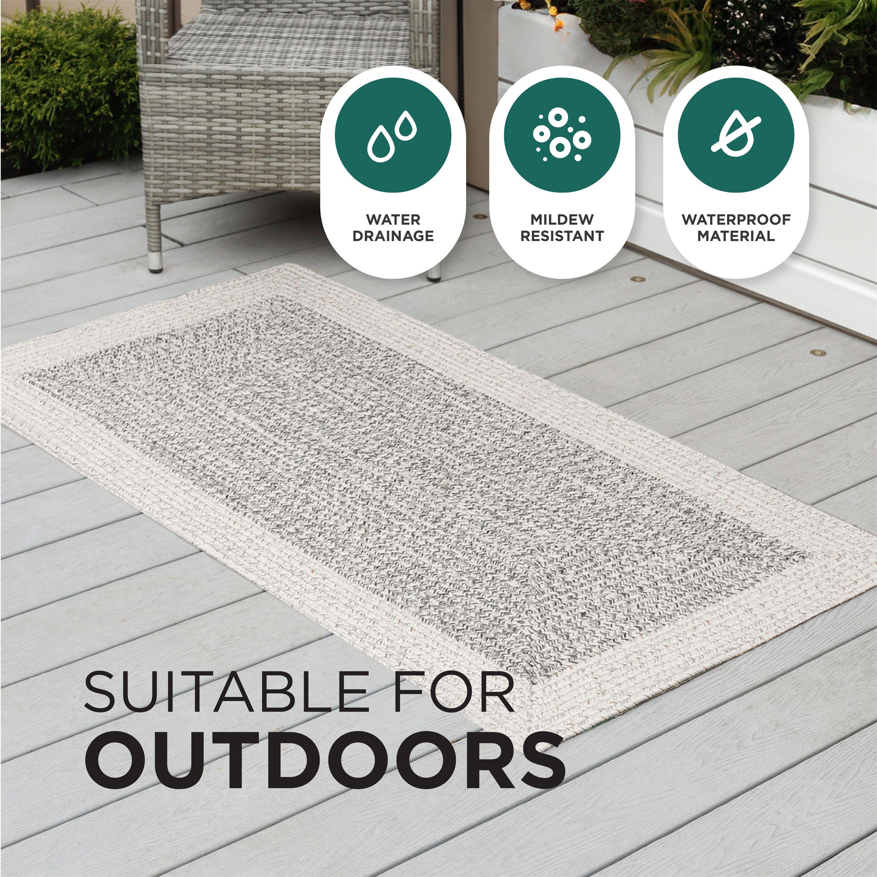 Light Grey - Streetwize - Jute Style Rug - Light Grey - 80cm x 150cm - 4