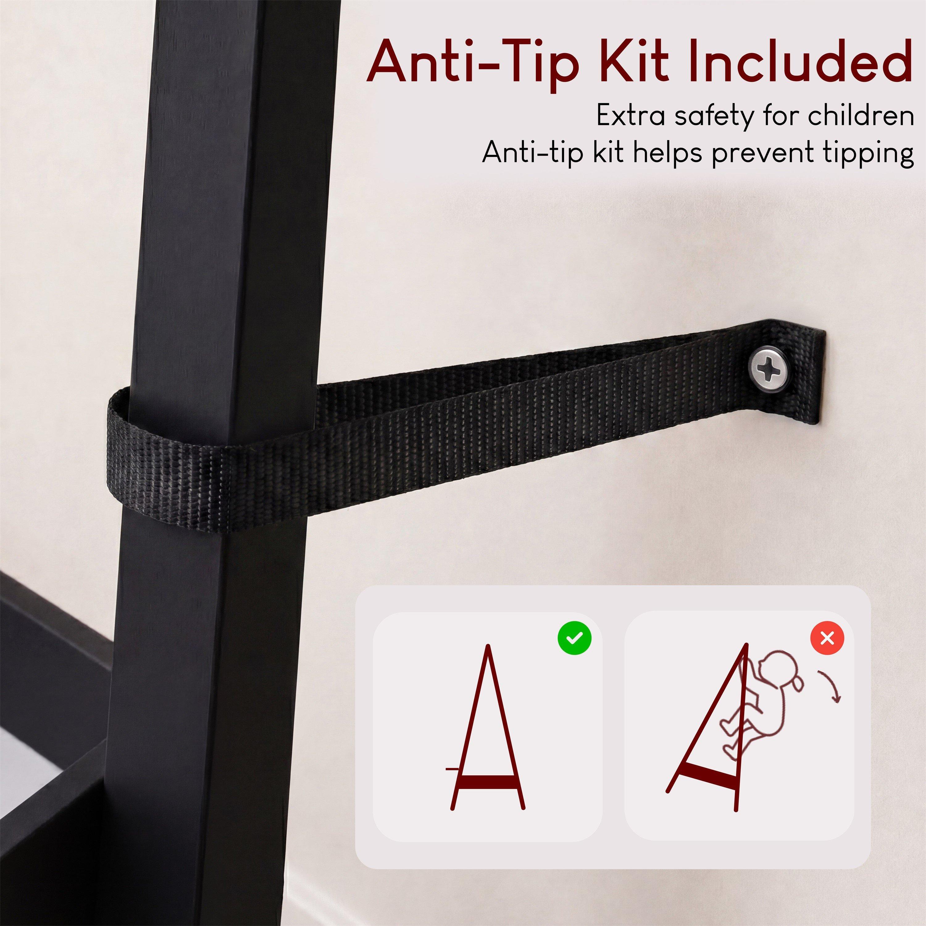 Black - Lassic - Junior Vida Kids Garment Clothes Rack Rail - 7