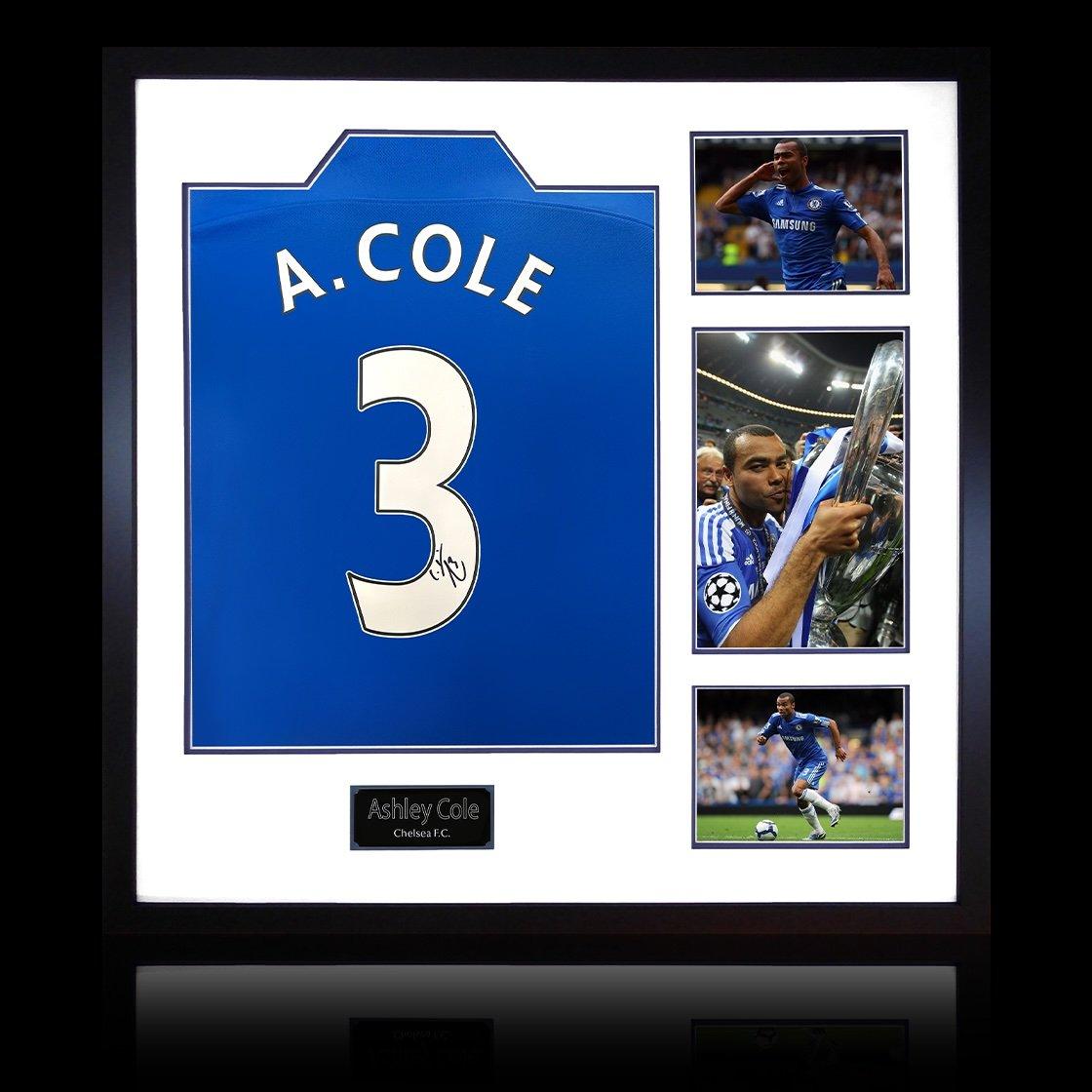 Blue - The Fan Cave - Ashley Cole Signed Chelsea Premier League Shirt El - 1