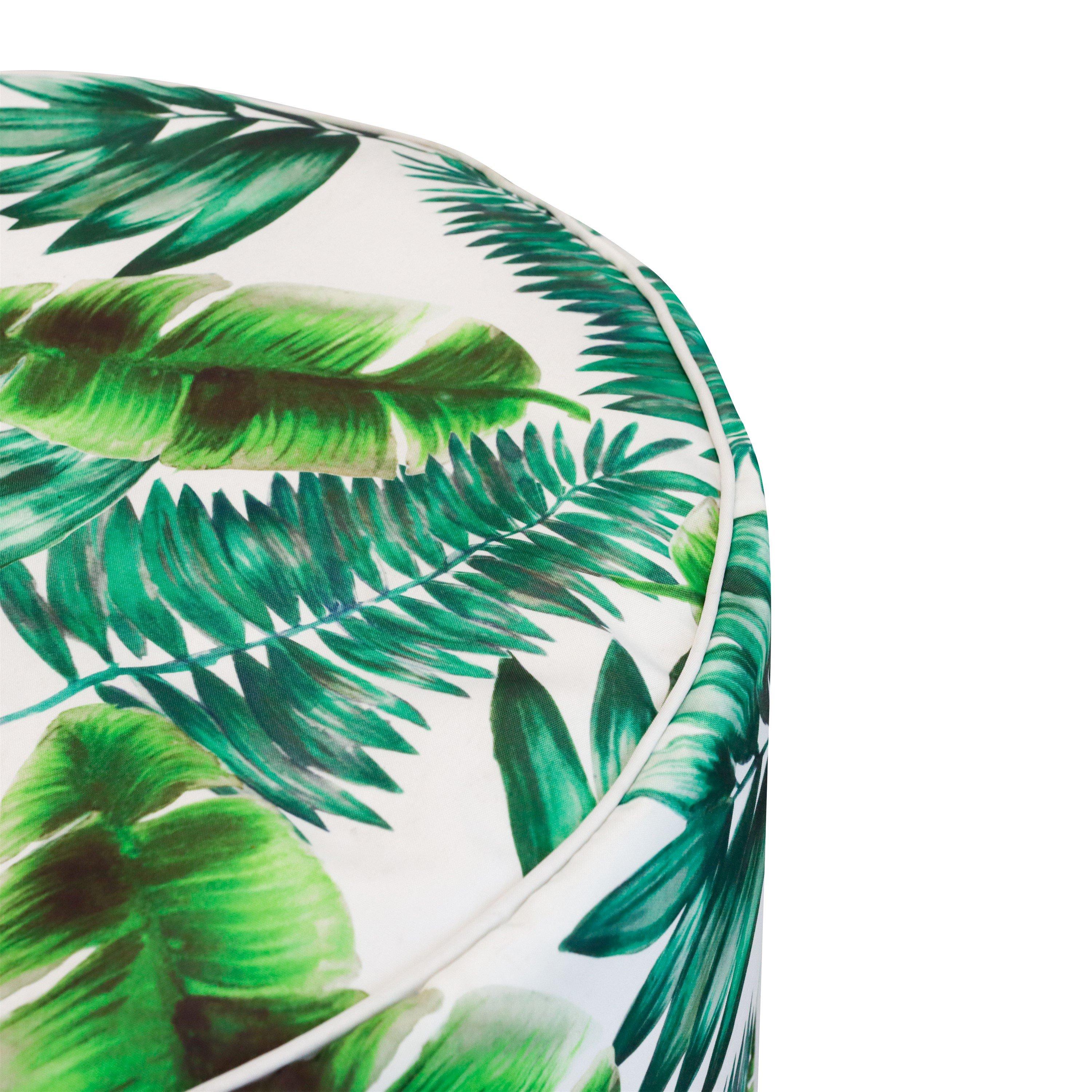 Botanical Green - Streetwize - Botanical Green Palm Print Inflatable Ottoman - 3