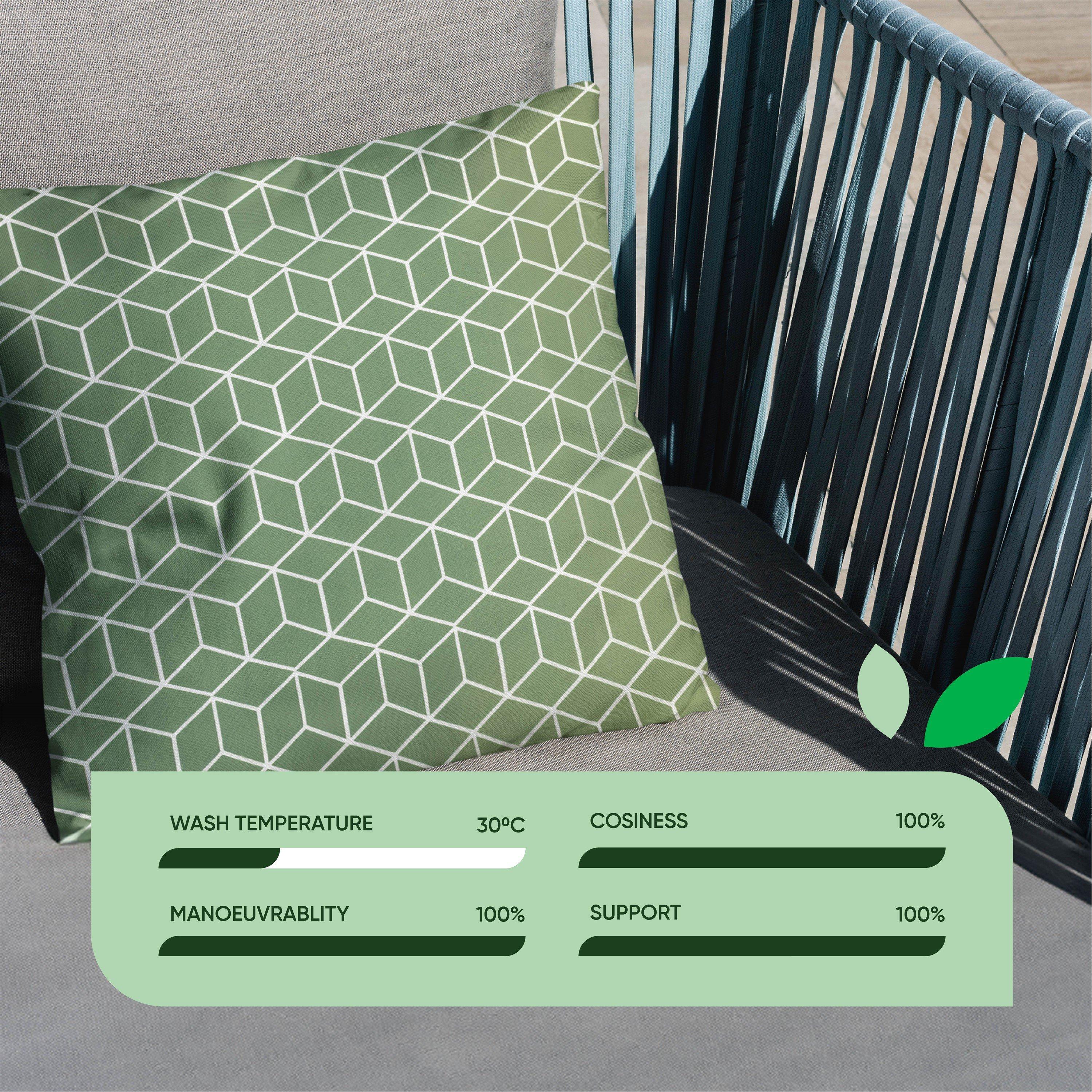 Green - Streetwize - Outdoor Scatter Cushions - Green Cube - 3
