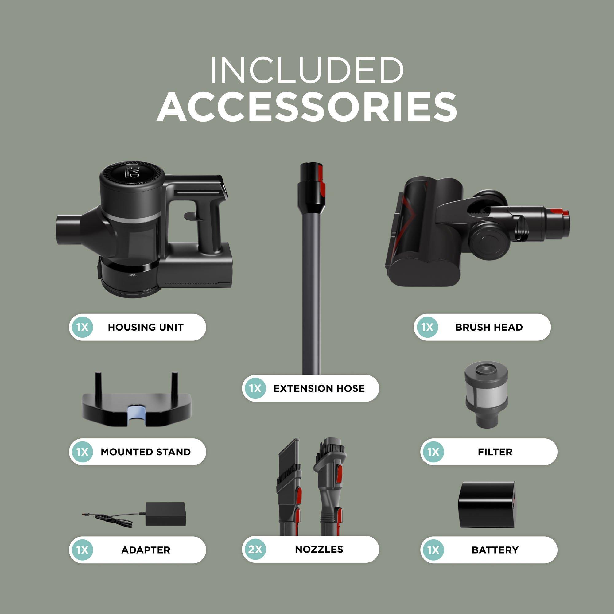 Black - DMD Collective - PowerPulse 3X Cordless Vacuum Cleaner –550W 45kPa - 5