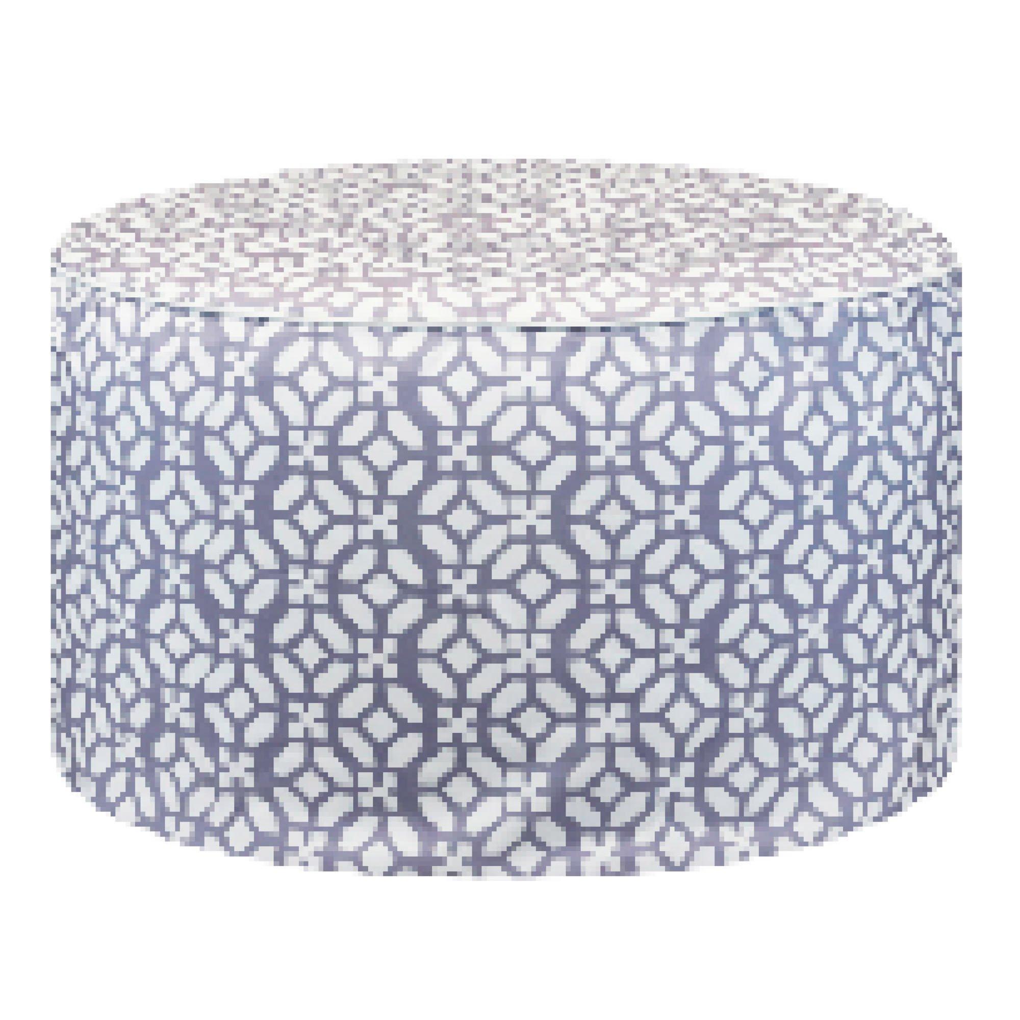 Streetwize  Outdoor Geo Pouf Ottoman - Grey