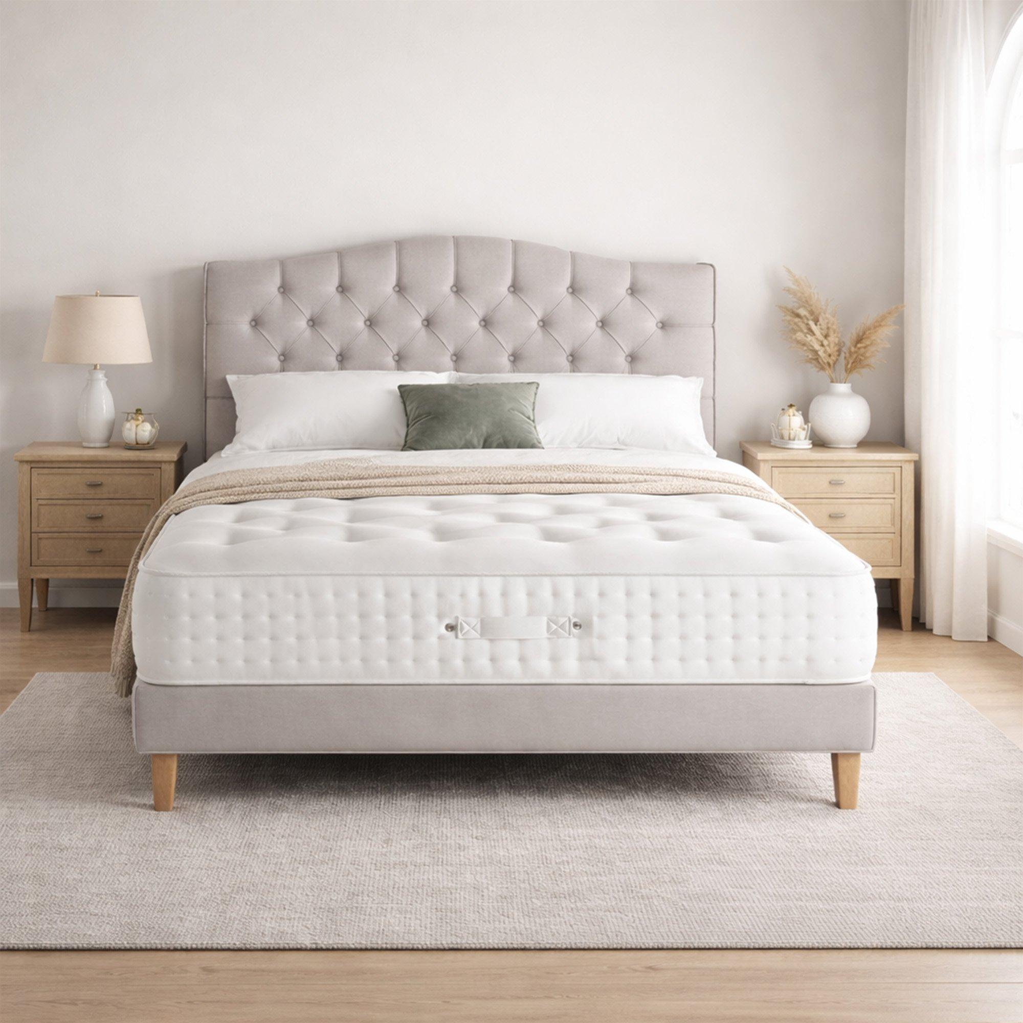 White - Aspire - Regency 3000 Pocket Cashmere Wool Hybrid Mattress - 2