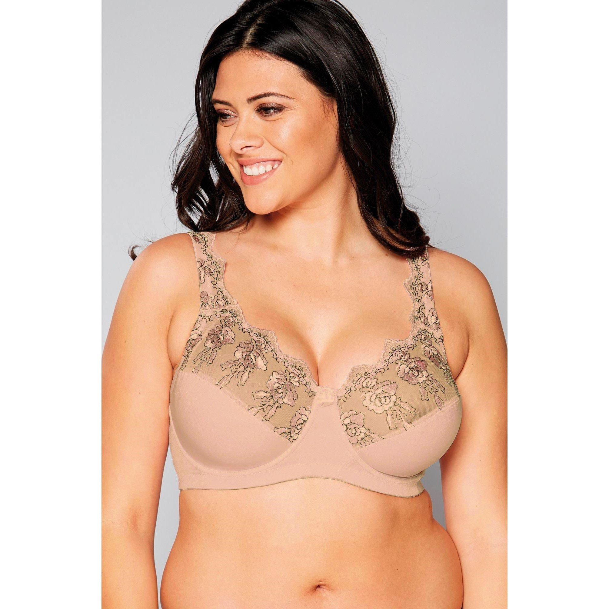 Valbonne Women's Luxury Lace D-H Bra - Nude - 40F