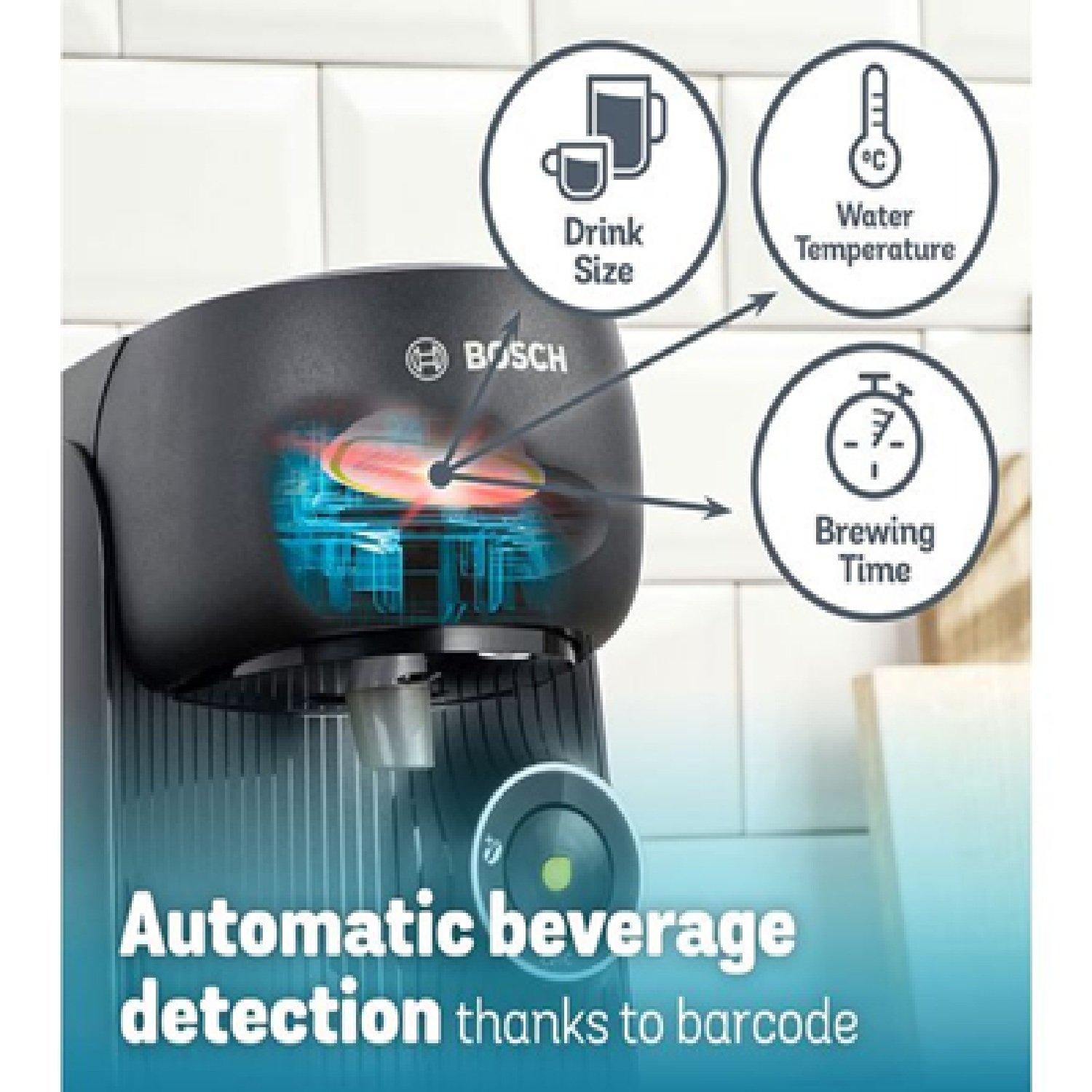 Black - Bosch - Bosch Finesse TAS162EGB Coffee Machine - Black - 3