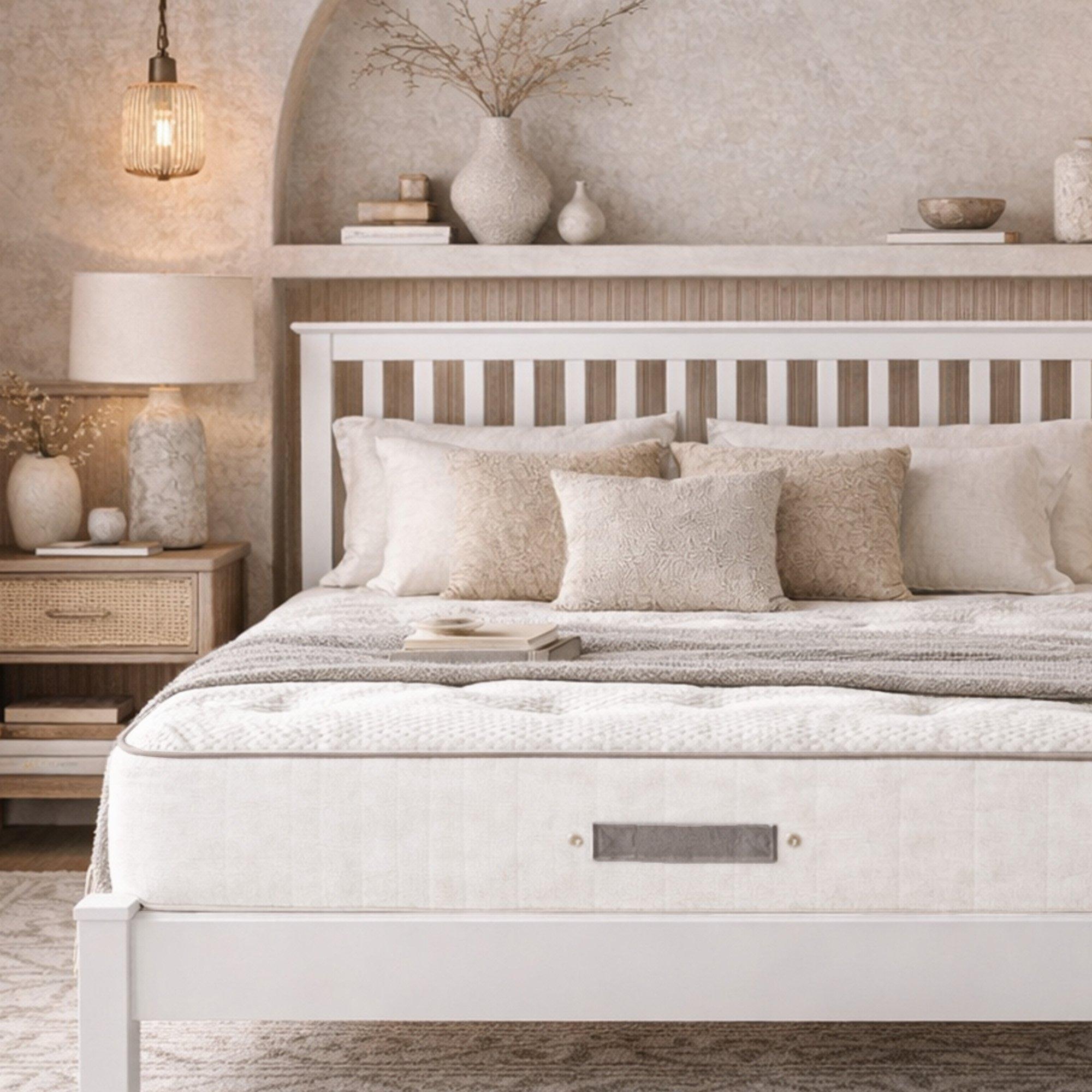 White - Aspire - Classic 1000 Pocket Cashmere Wool Mattress Medium - 2