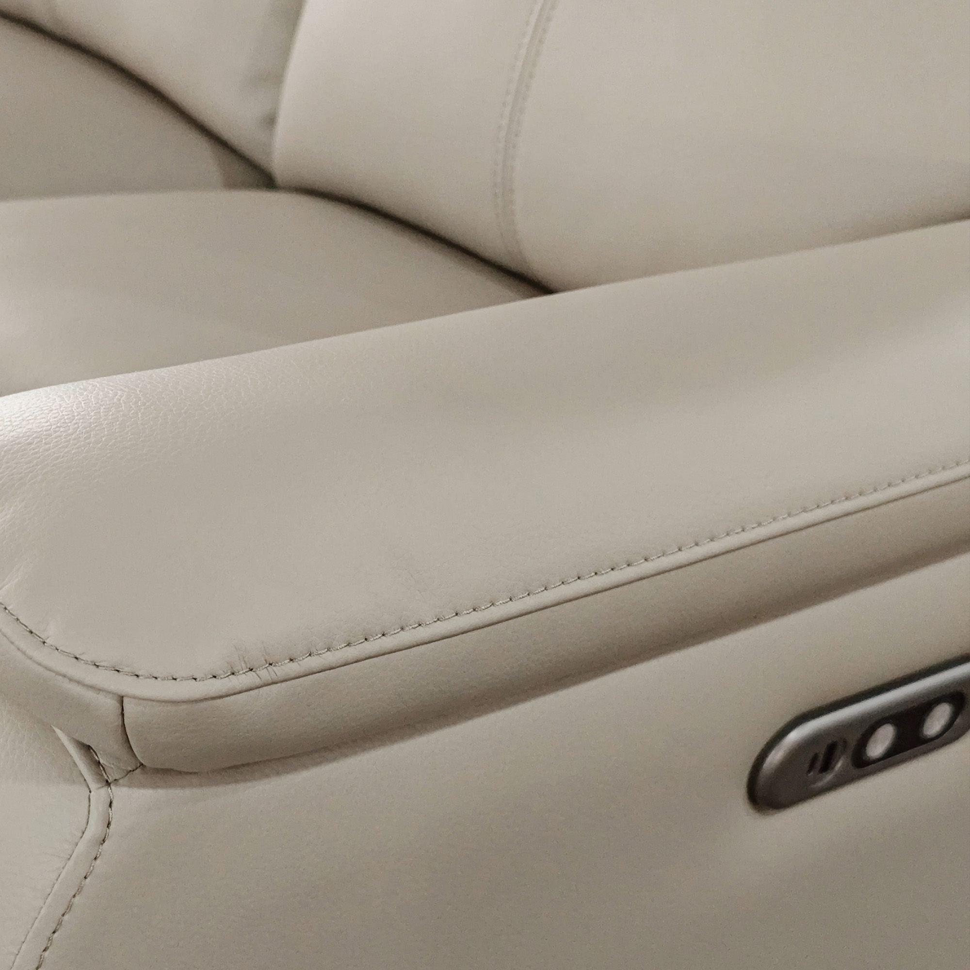 Pewter - Aspire - Kingsmere Corner Power Recliner Sofa in Leather - 4