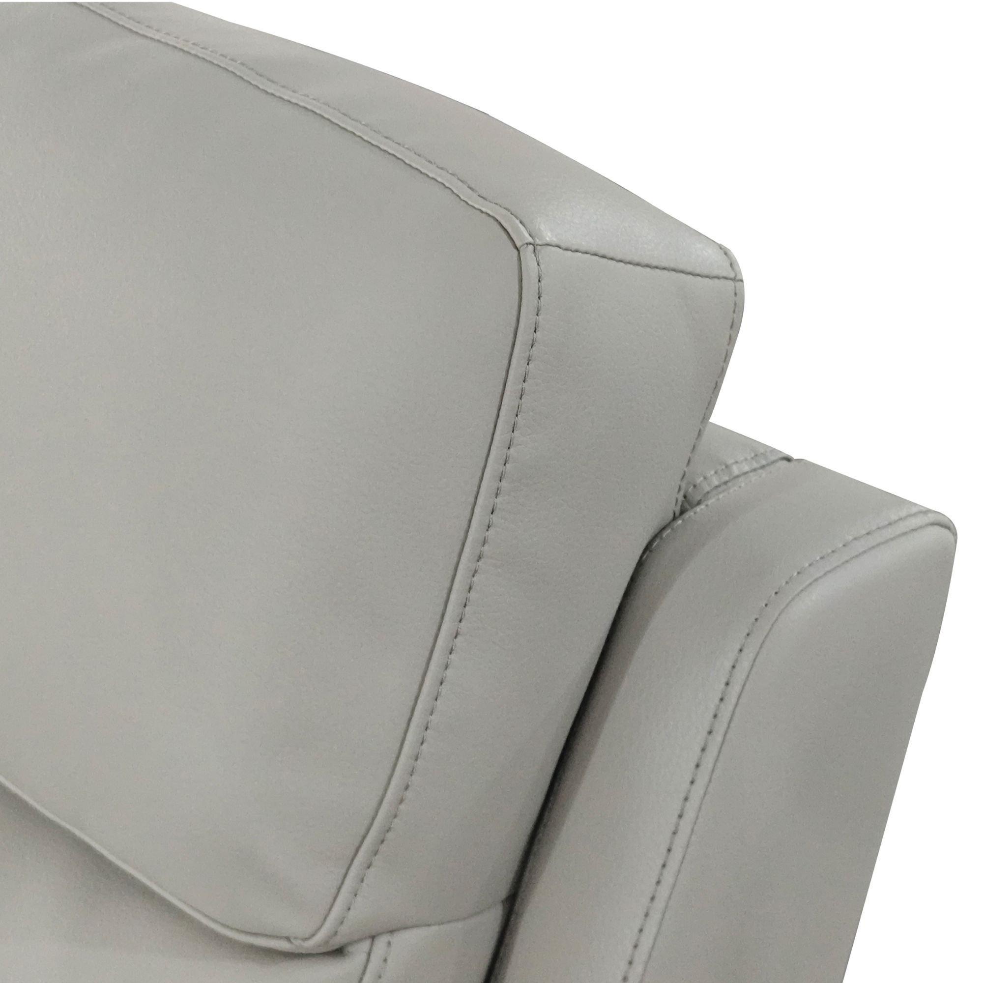 Pewter - Aspire - Kingsmere Corner Power Recliner Sofa in Leather - 6