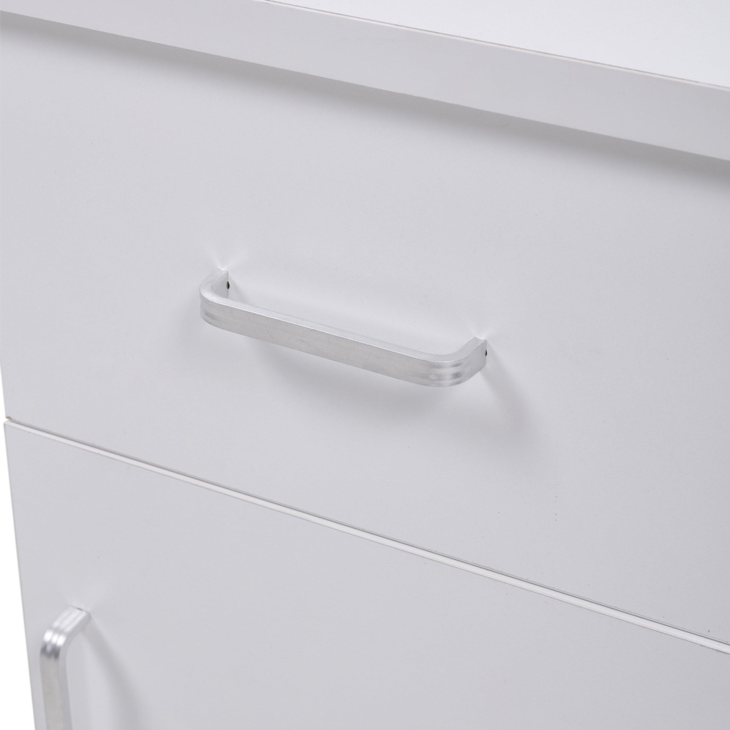 White - SHEONLY - Wheeled Nail Table with Electric Dust Extractor - 11