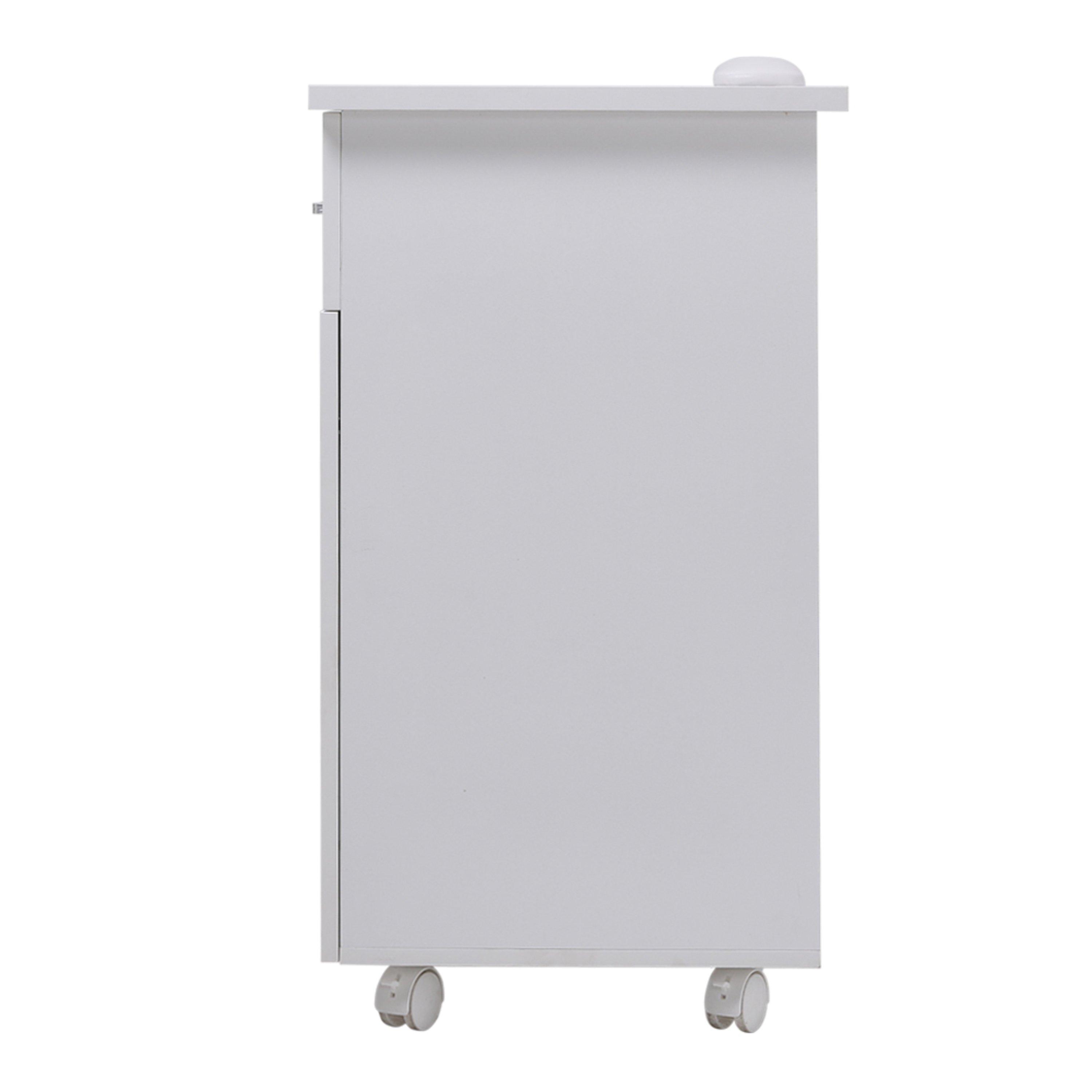 White - SHEONLY - Wheeled Nail Table with Electric Dust Extractor - 5