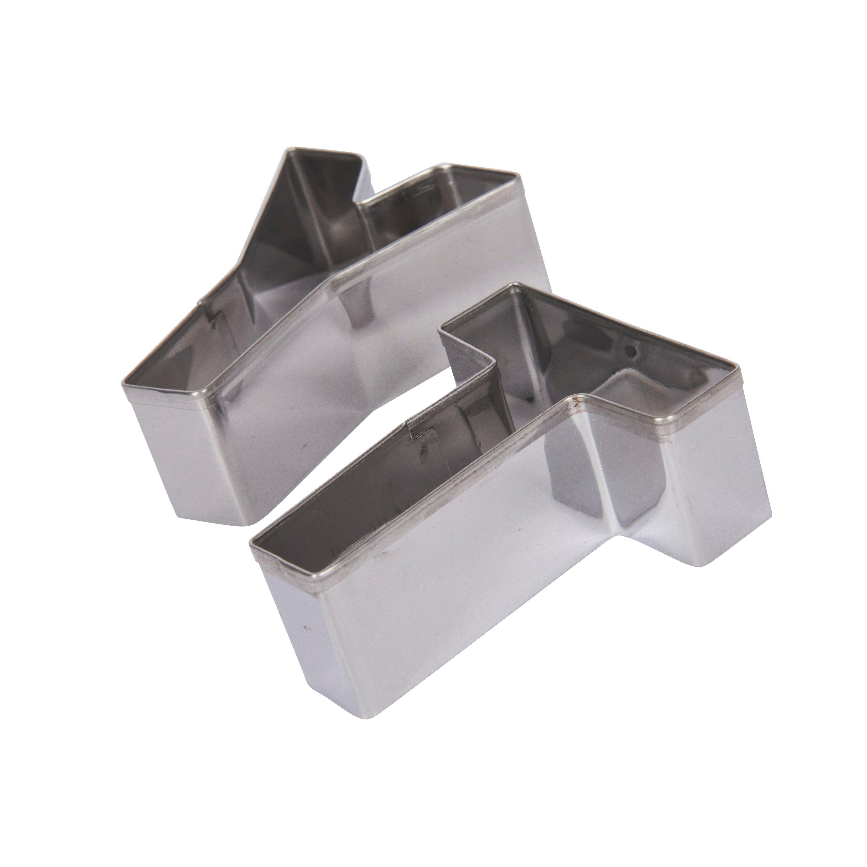 Metallic Gray - KitchenCraft - Sweetly Does It Alphabet Cookie Cutter Set - 2