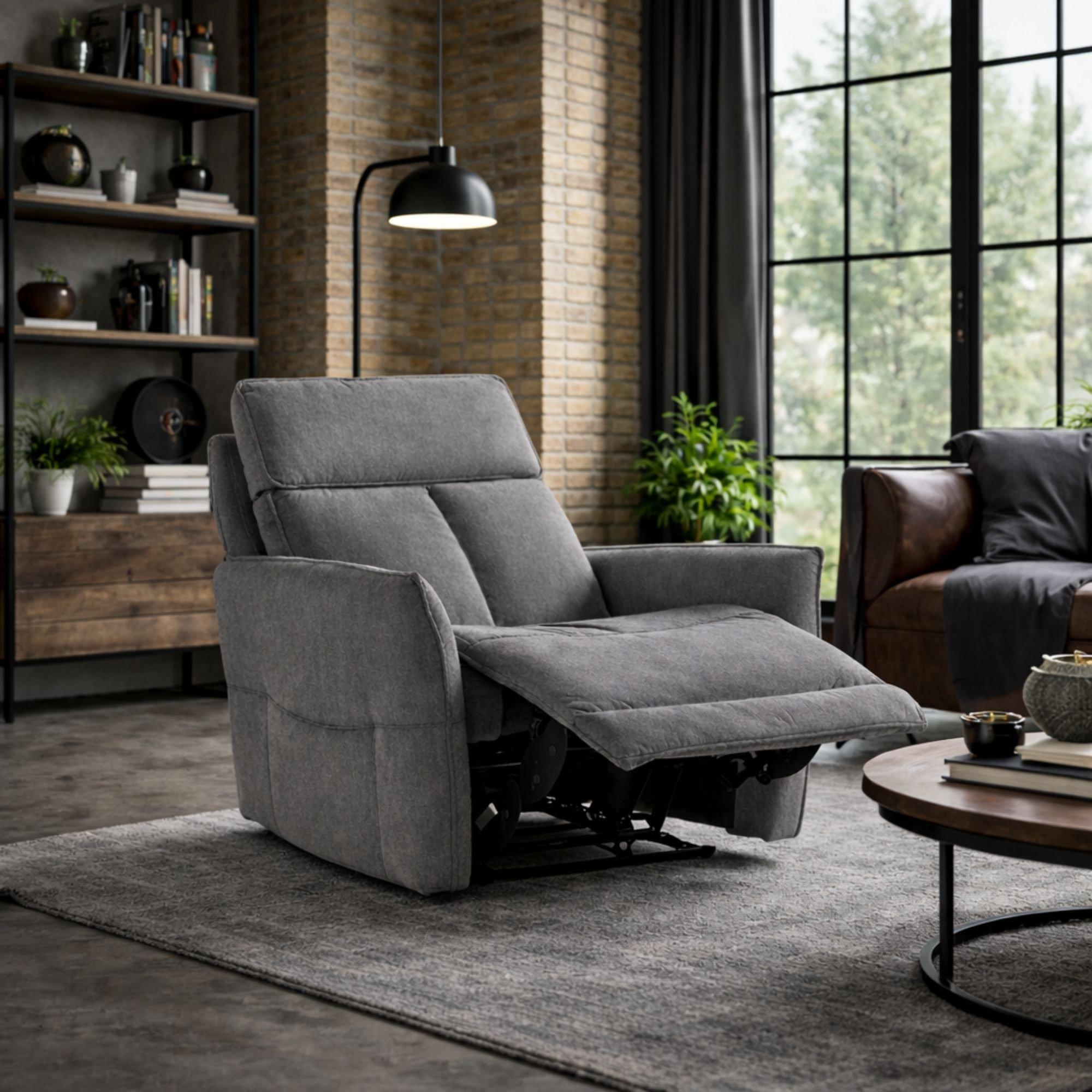 Twilight - Aspire - Grayson Fabric Upholstered Power Recliner Armchair - 2
