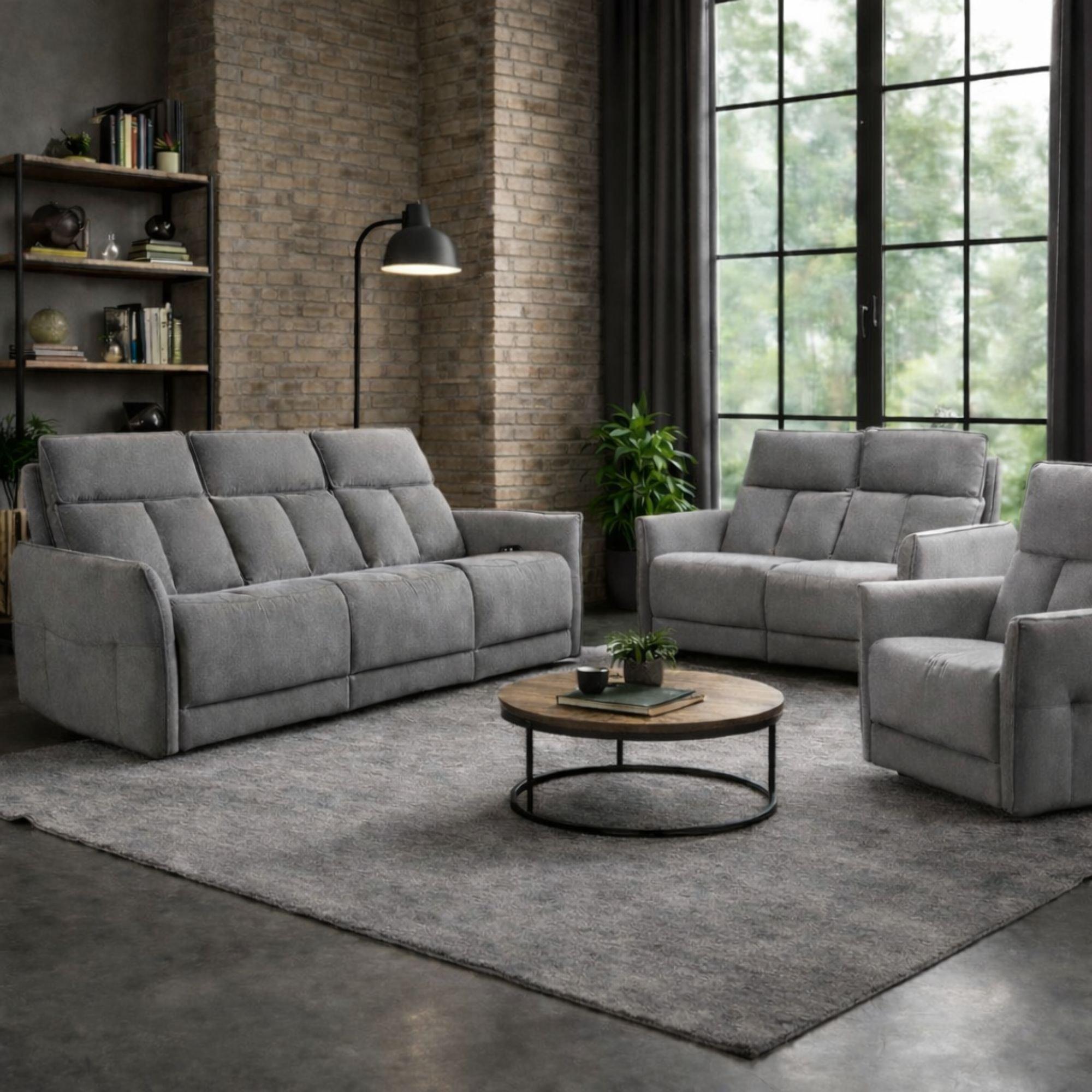 Twilight - Aspire - Grayson Fabric Upholstered Power Recliner 3 + 2 + - 1