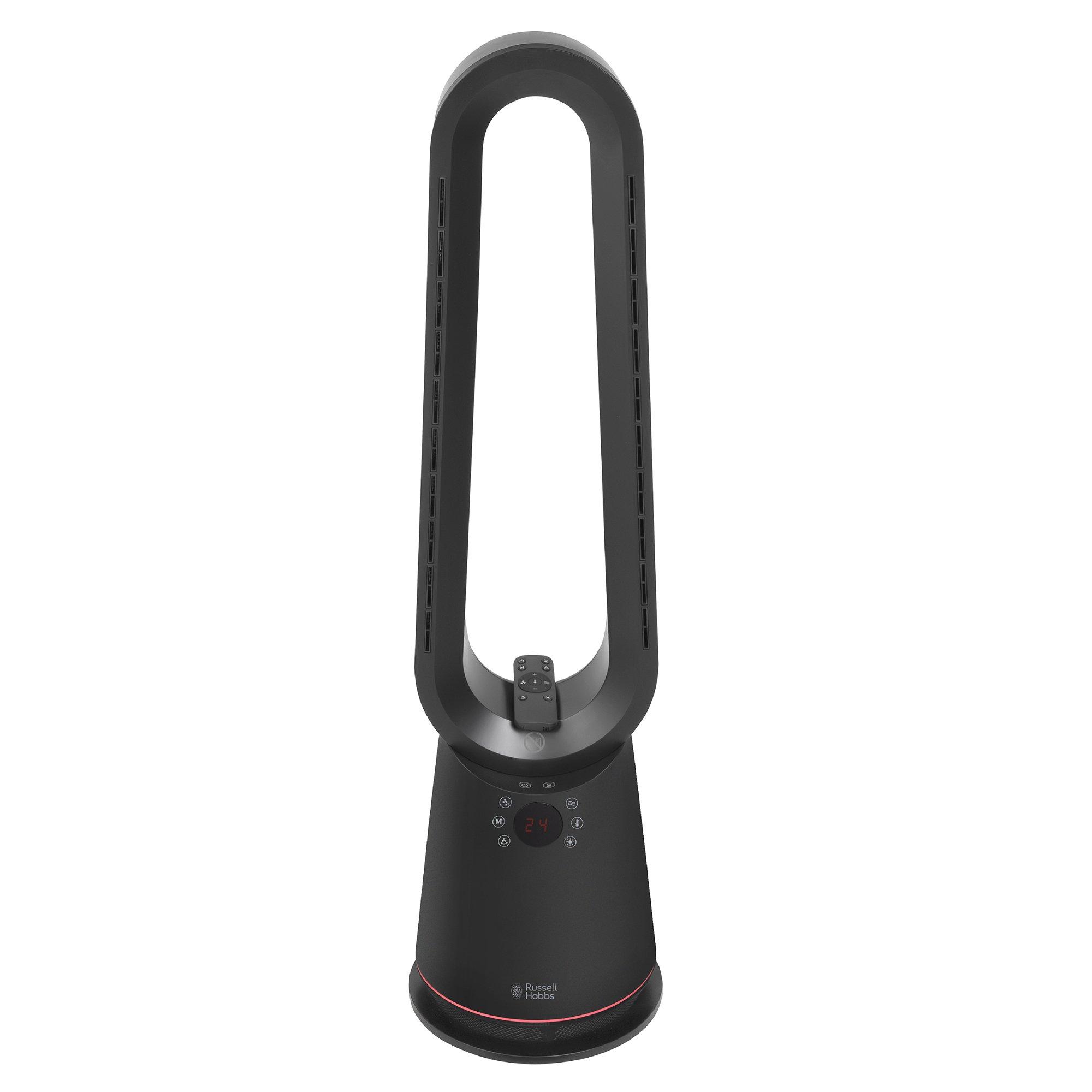 Black - Russell Hobbs - RHBHC2030B-SMT Smart Bladeless Heat & Cool Fan - 13