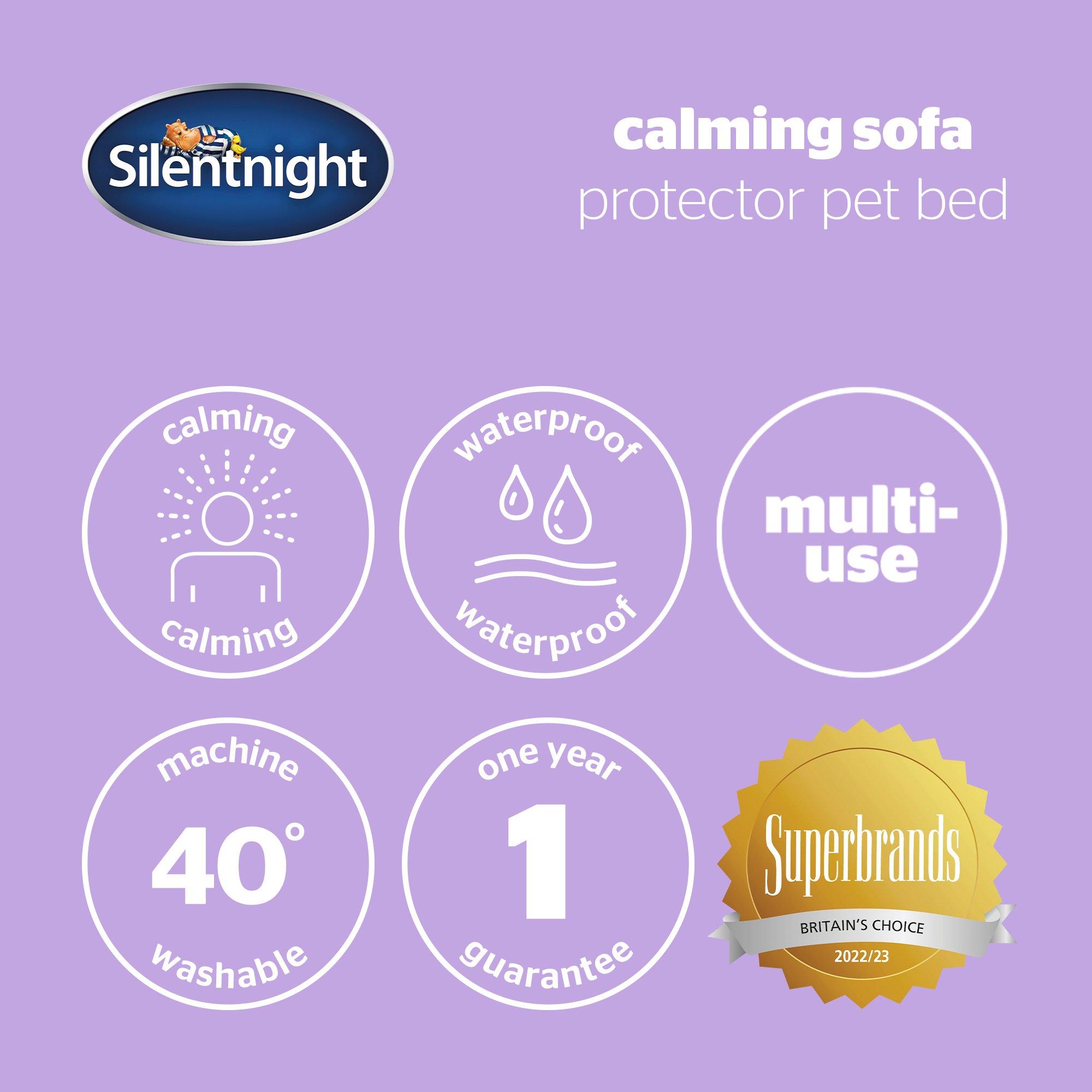 Grey - Silentnight - Silentnight Calming Sofa Protector Pet Bed - 7