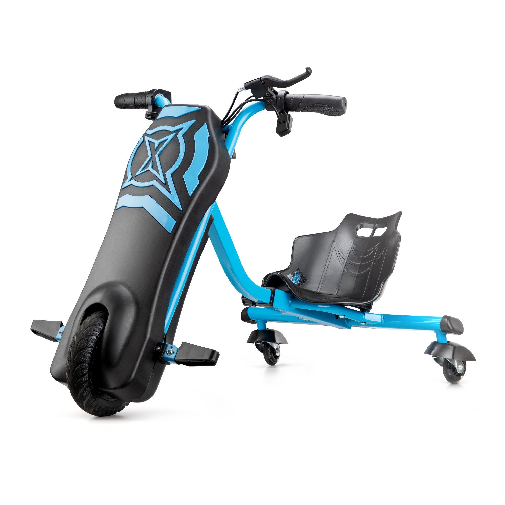 Blue - Xootz - Cyclone Drift Trike Electric Go Kart 24V - 1