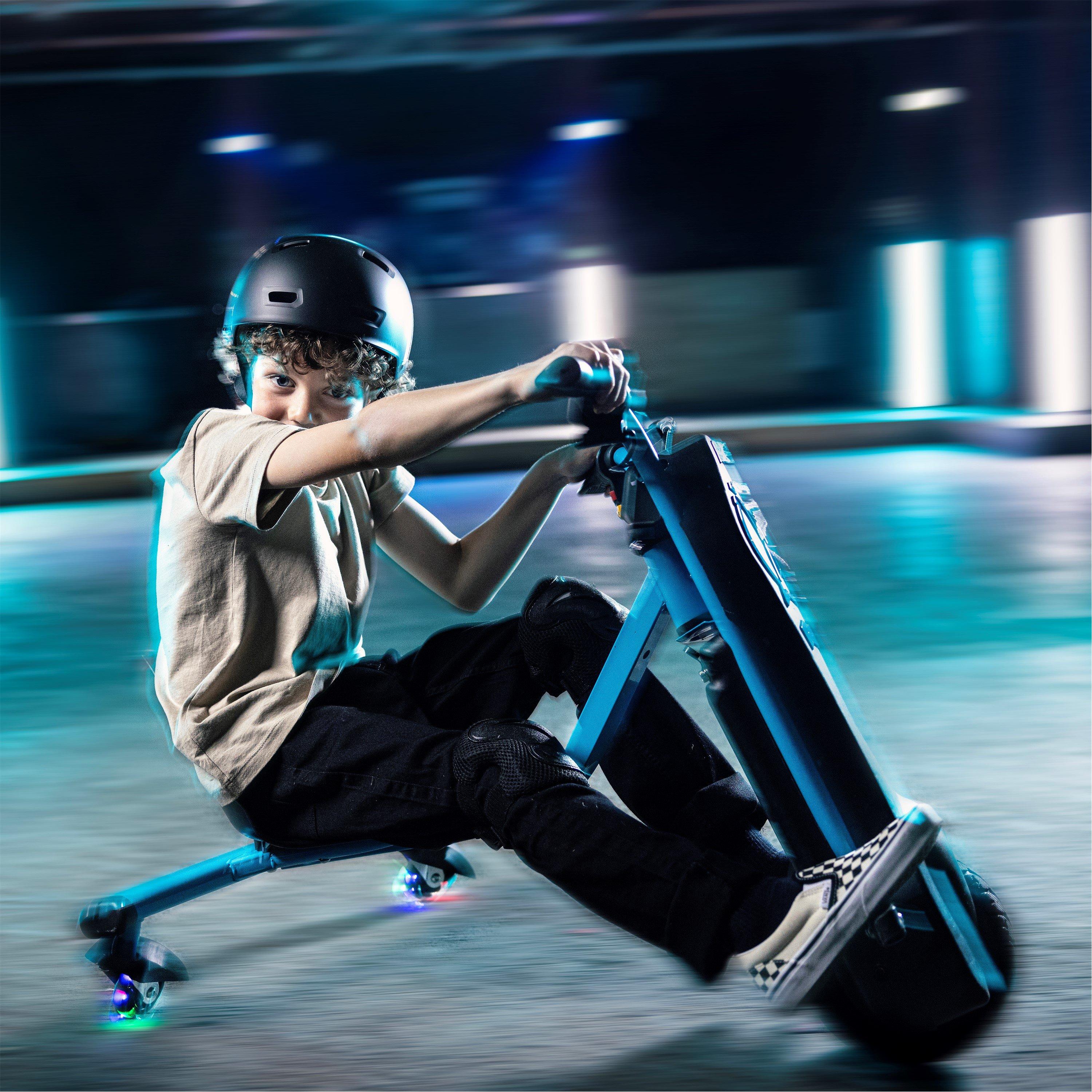 Blue - Xootz - Cyclone Drift Trike Electric Go Kart 24V - 3