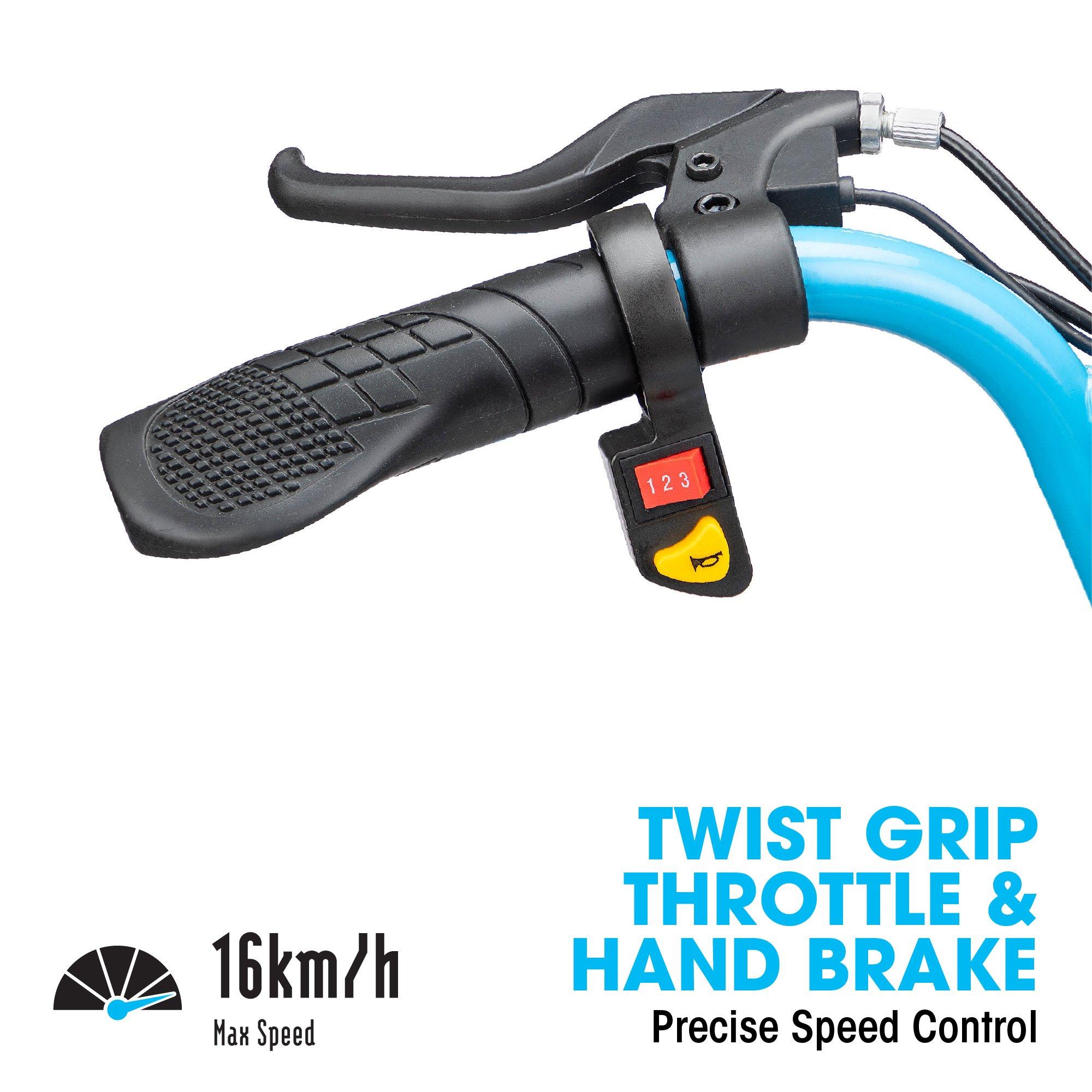 Blue - Xootz - Cyclone Drift Trike Electric Go Kart 24V - 5