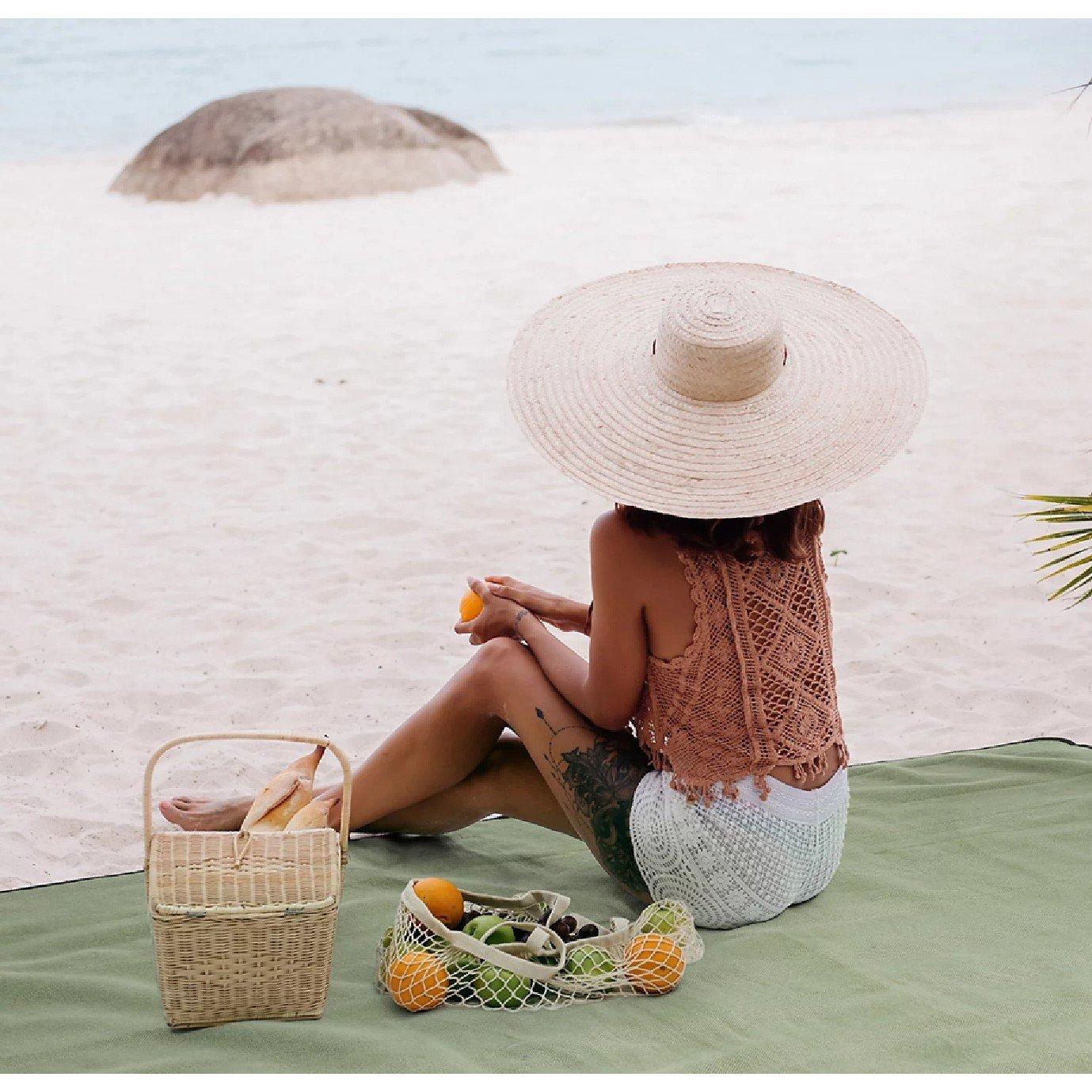 Green - VonHaus - Waterproof Picnic Blanket - Large - 8