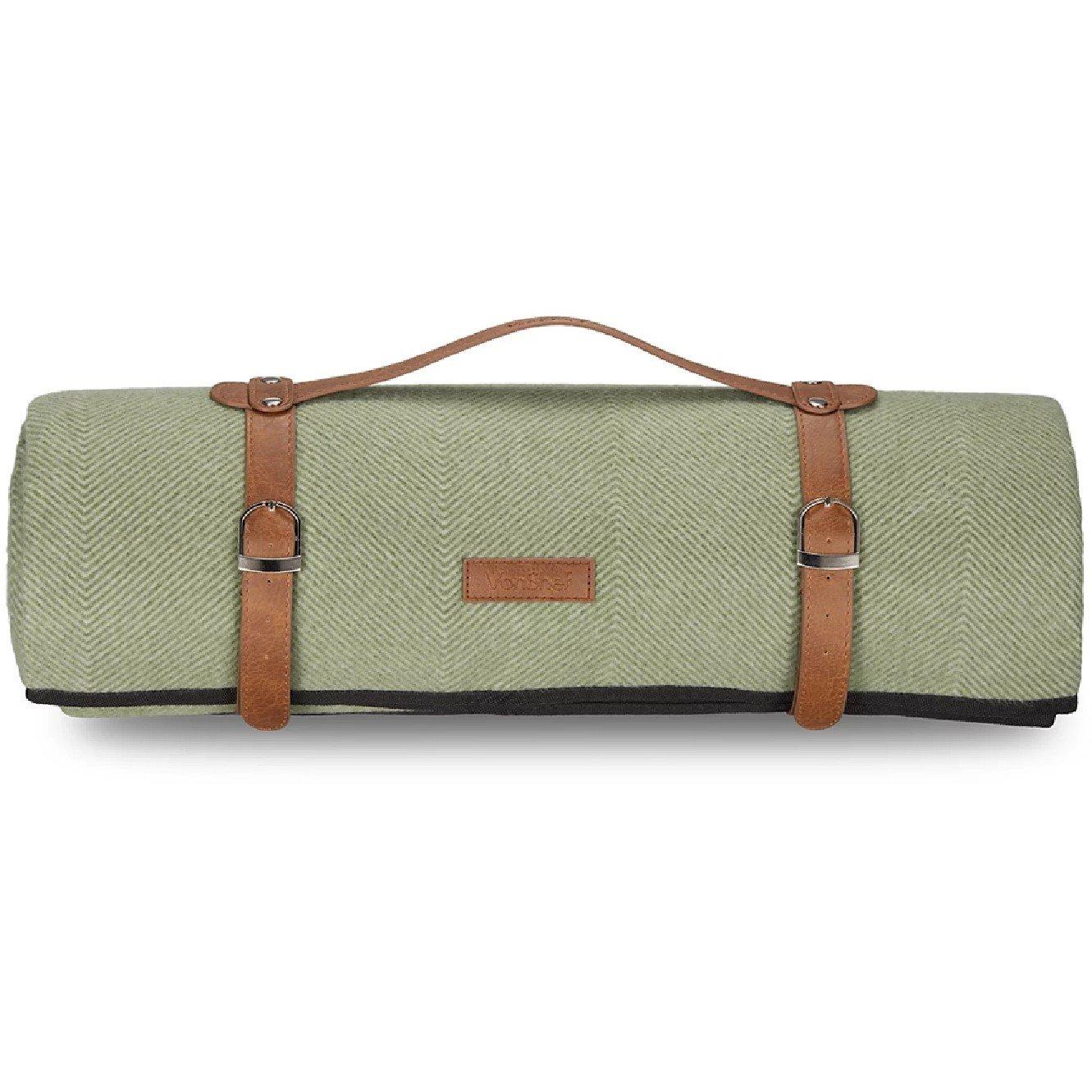 Green - VonHaus - Waterproof Picnic Blanket - Large - 9
