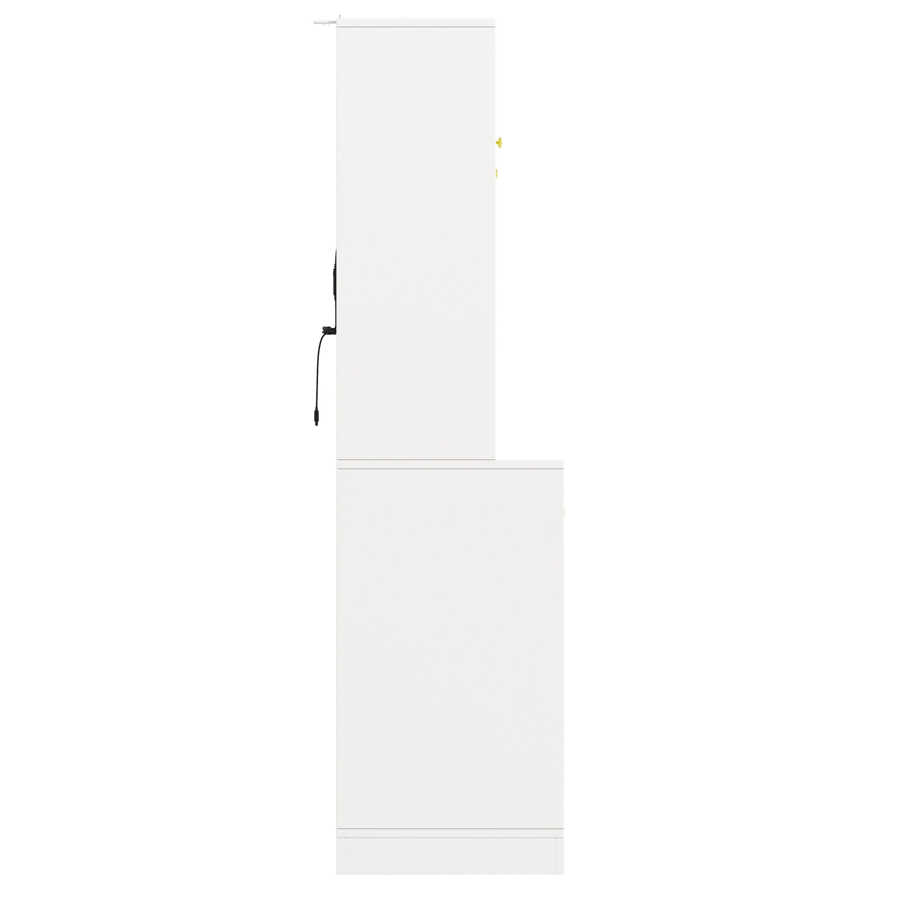 White - Urban Meuble - Buffet Cabinet Farmhouse Fluted Glass - 11