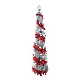 LIFE IDEAS 5ft Pop-Up Decorative Tinsel Tree