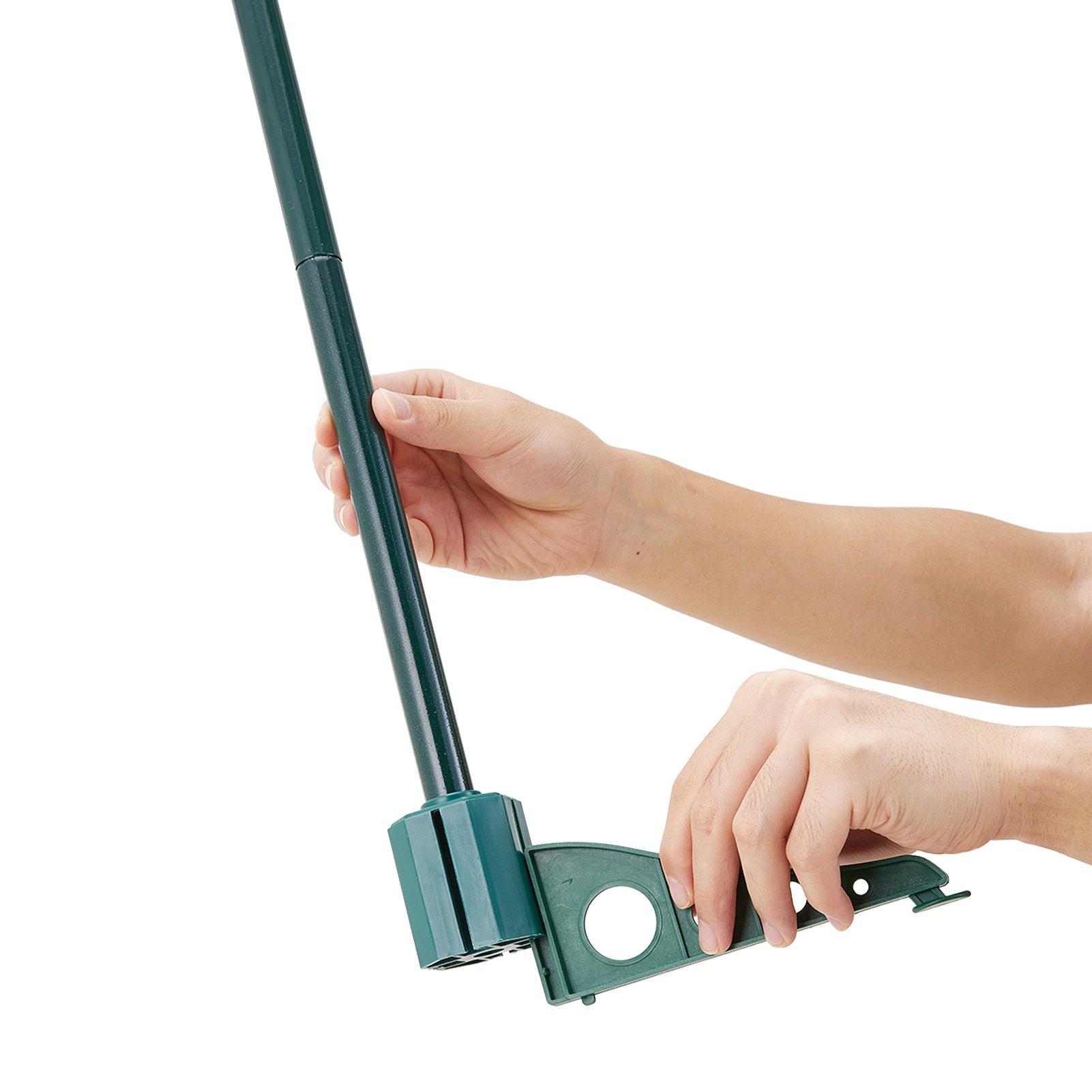 Green And White - LIFE IDEAS - 5ft Pop-Up Decorative Tinsel Tree - 4