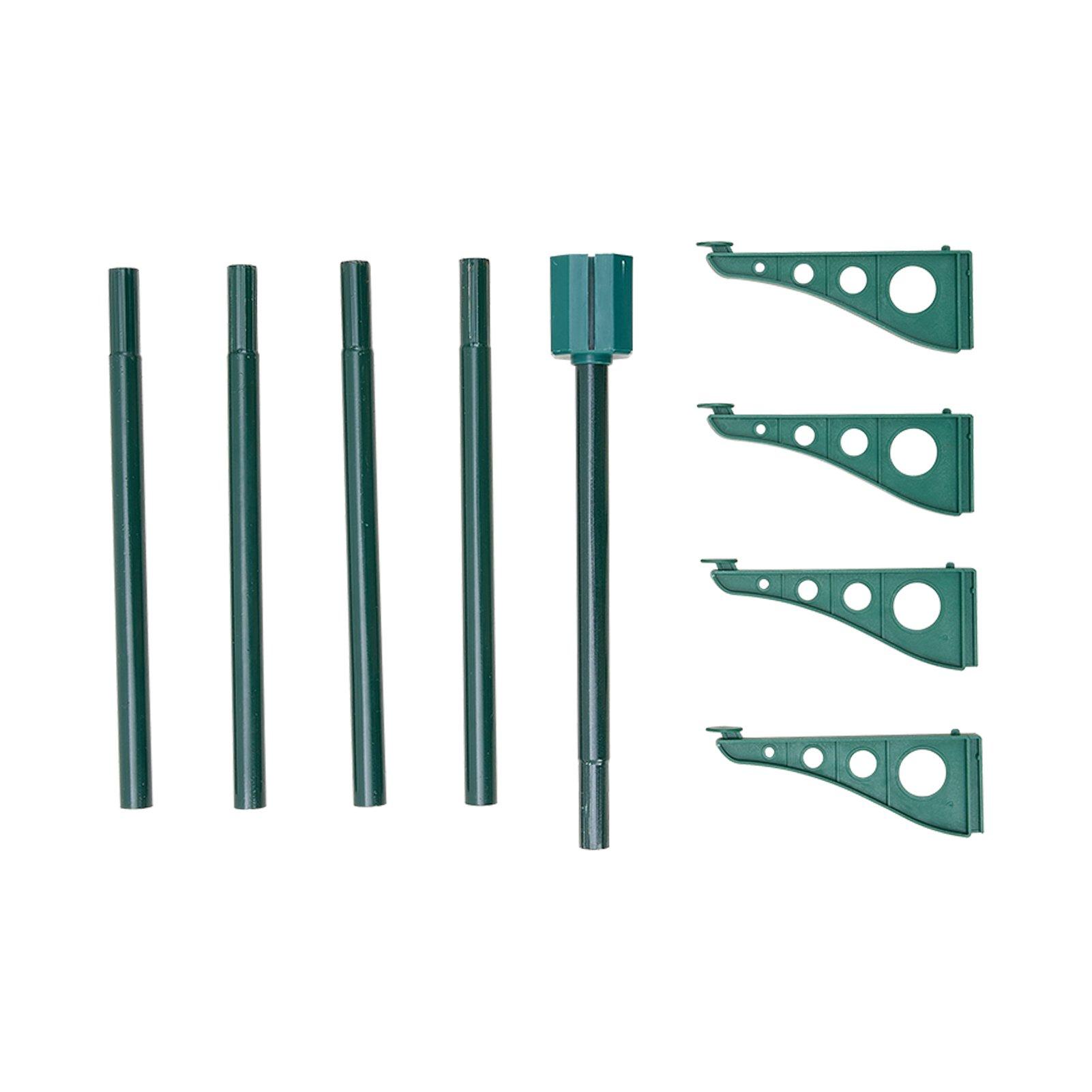 Green And White - LIFE IDEAS - 5ft Pop-Up Decorative Tinsel Tree - 5