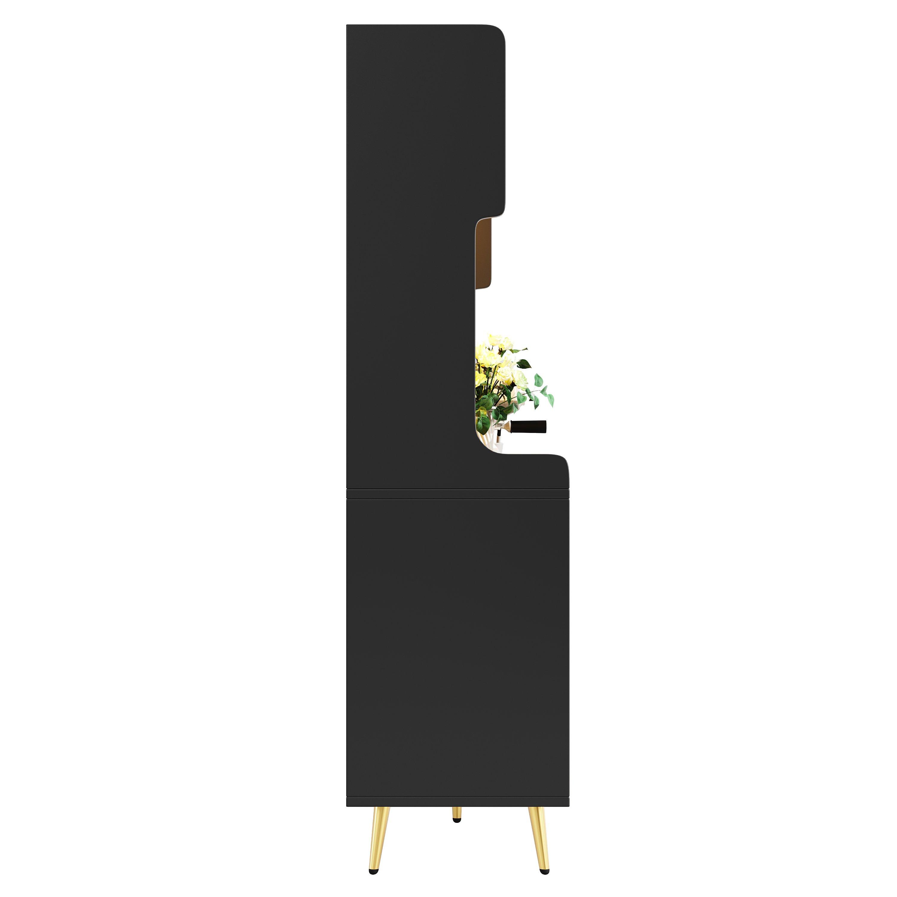 Black - Urban Meuble - Buffet Storage Cabinet Country Style - 9