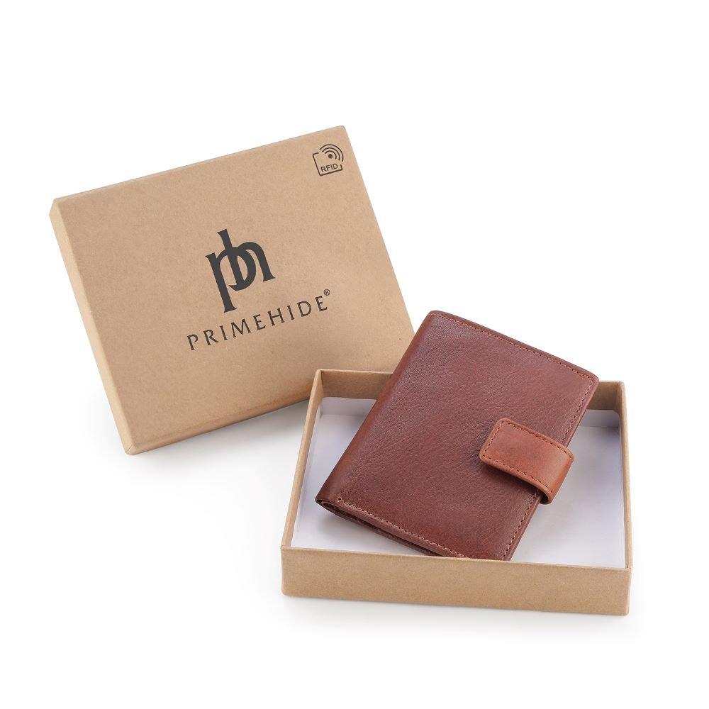 Chestnut - PRIMEHIDE Leather - Tuscan Men’s Bifold Wallet with Tab - 4