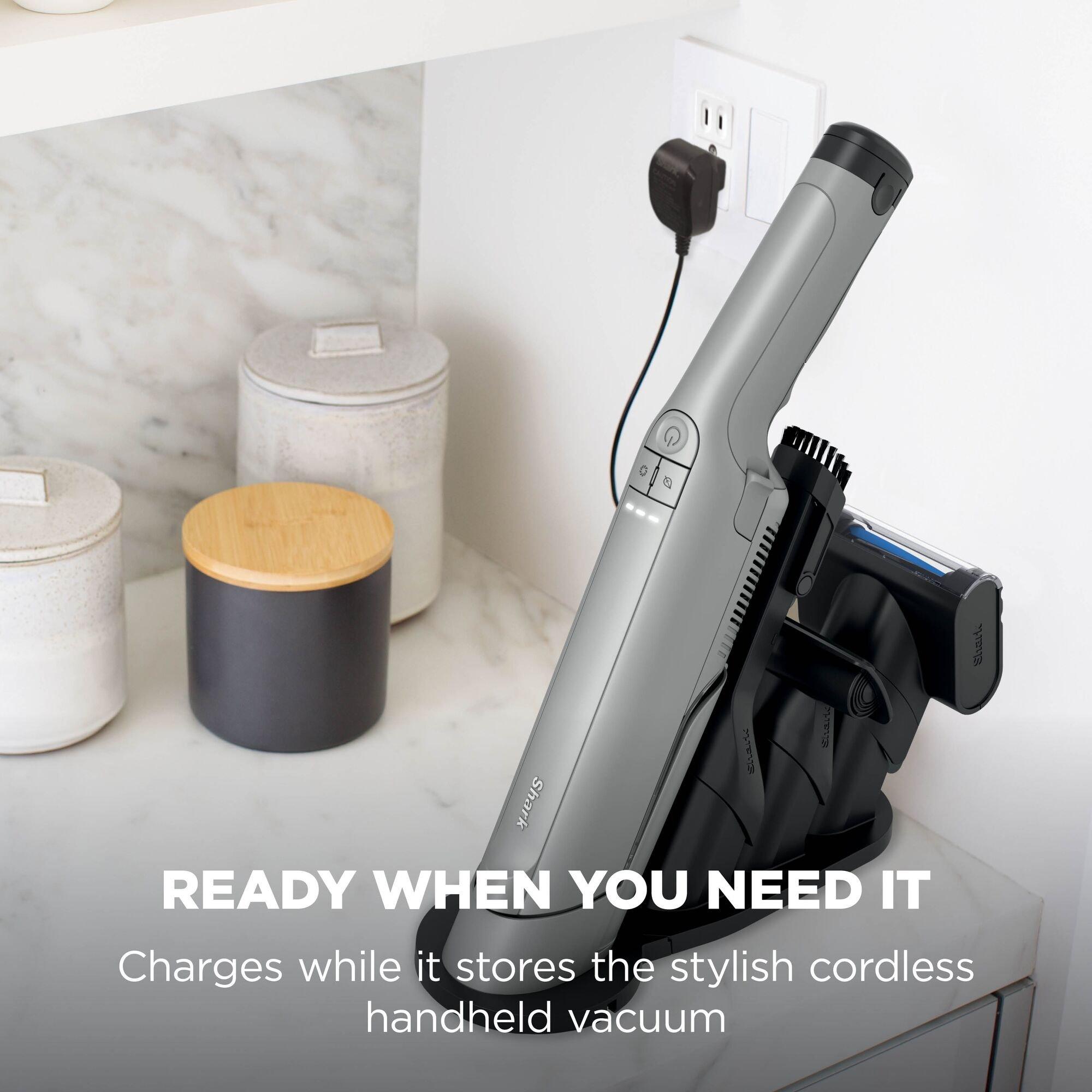 Stone Grey - Shark - WandVac Deluxe Pet Pro Cordless Handheld Vacuum - 4