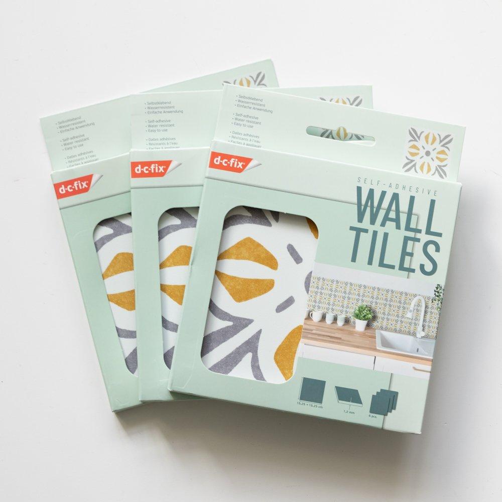 Gold - D C Fix - Self Adhesive Vinyl Wall Tiles Cubia Gold - 2