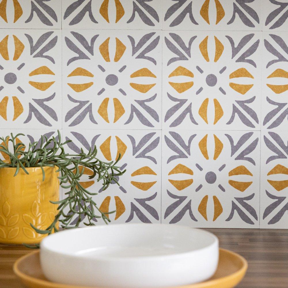 Gold - D C Fix - Self Adhesive Vinyl Wall Tiles Cubia Gold - 3