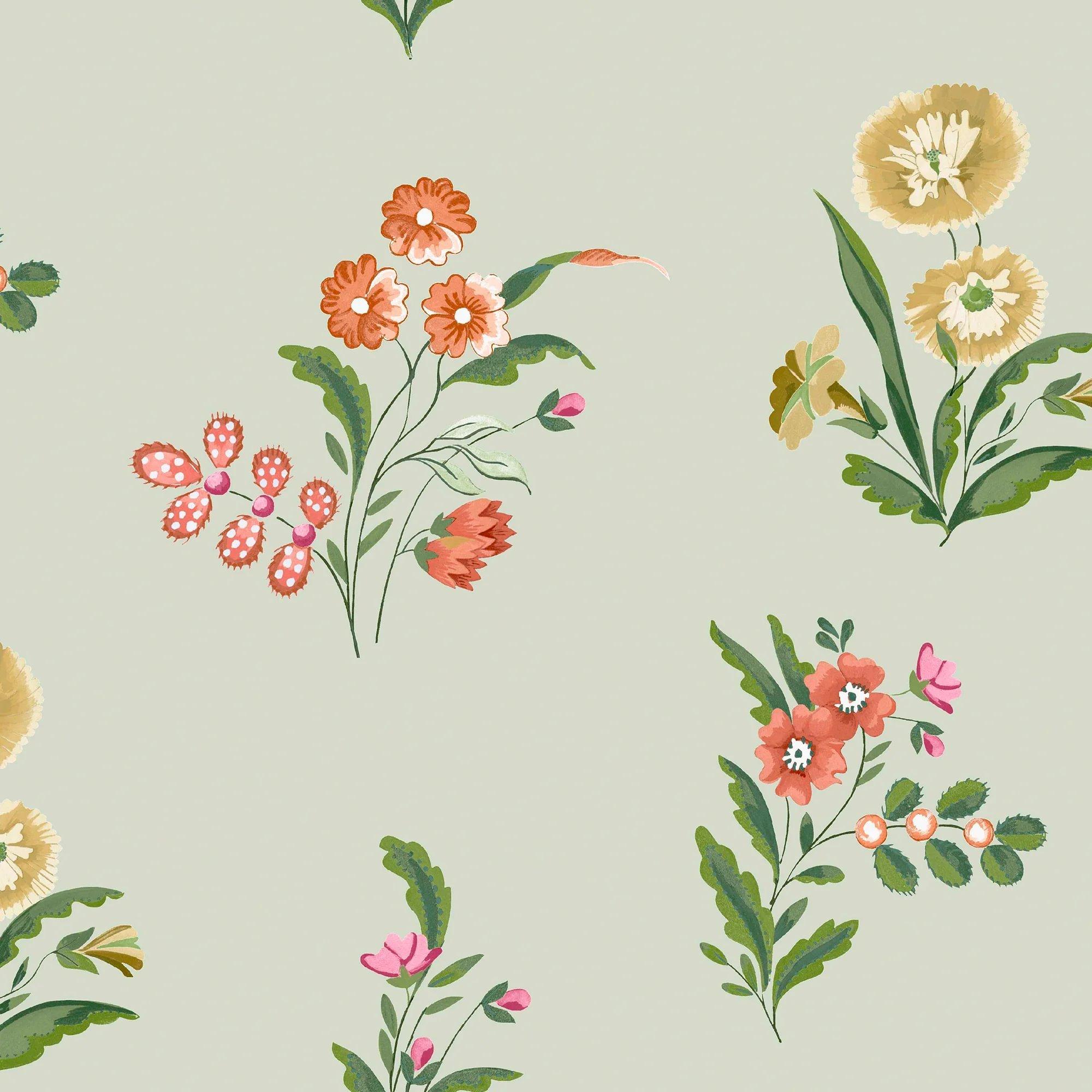Flutter Bunches Pink Wallpaper