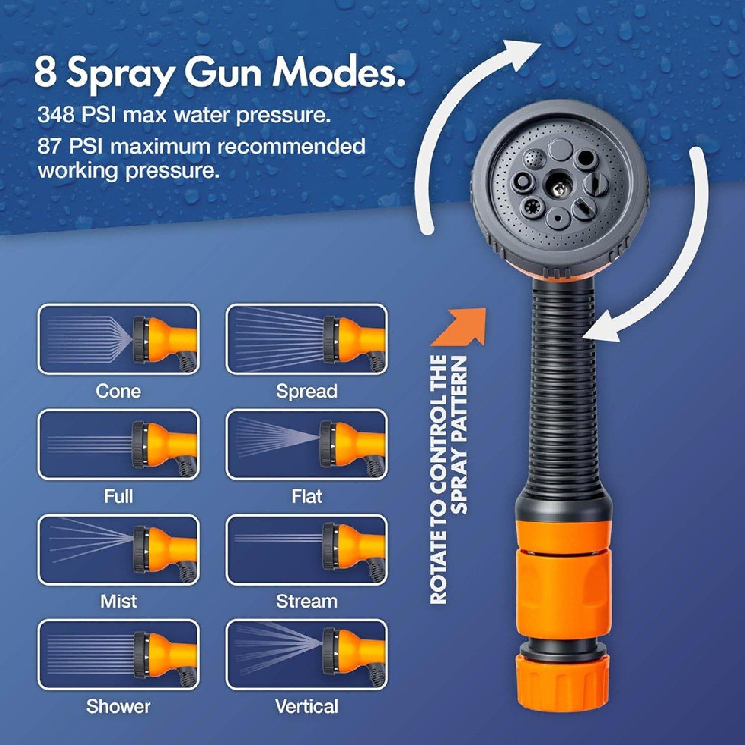 Orange - VonHaus - Garden Hose Reel - 15m - 3