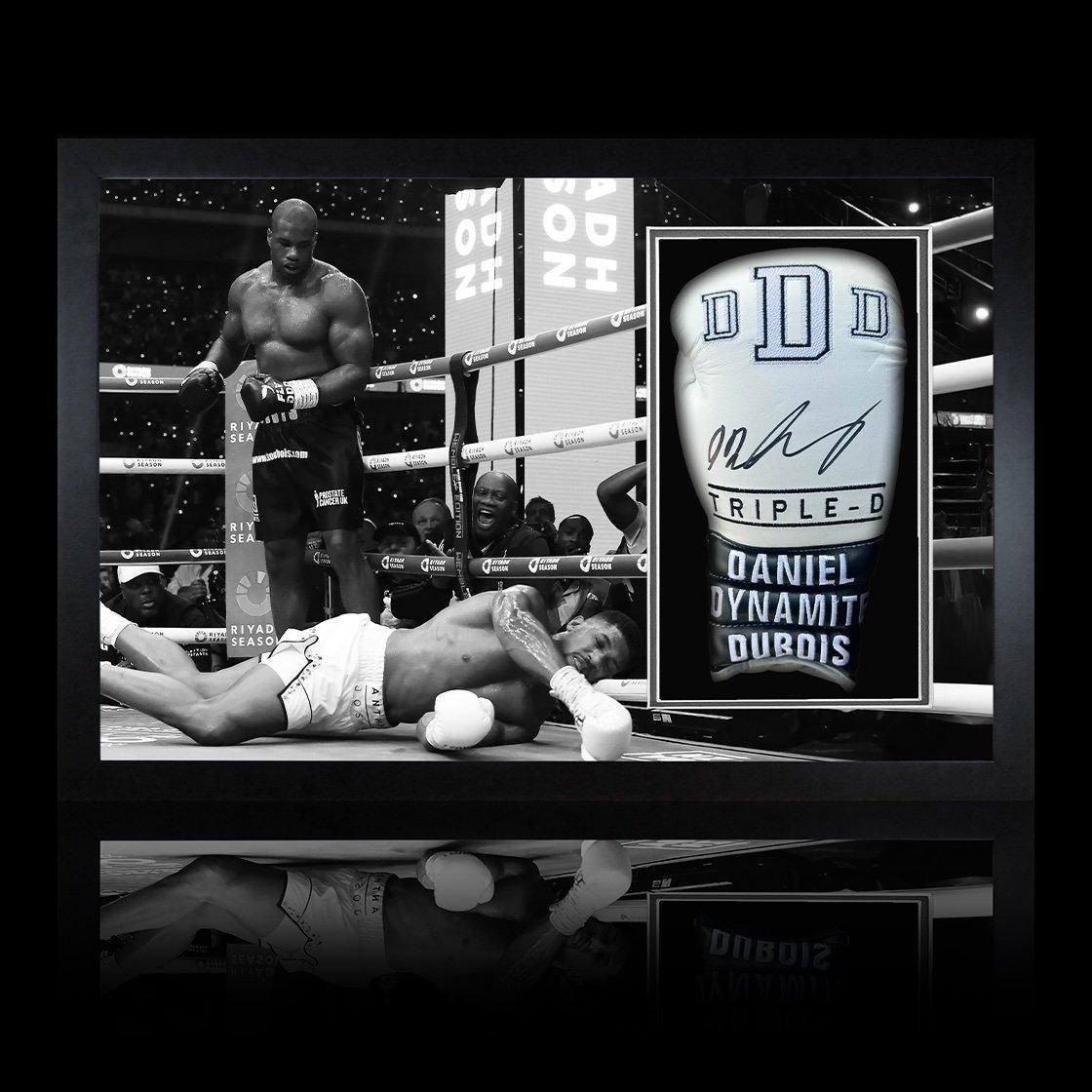 White - The Fan Cave - Daniel Dubois Signed White Glove Iconic Frame - 1