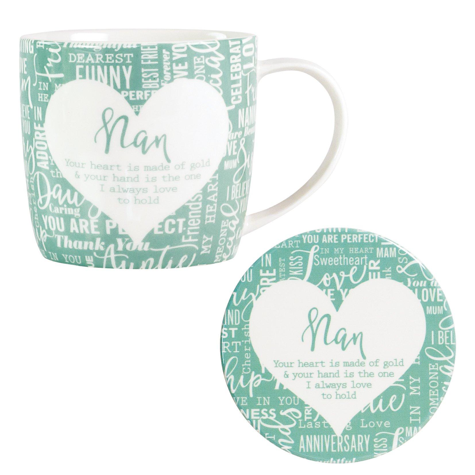 As Pictured - Said With Sentiment - 7154 - Nan Mug & Coaster