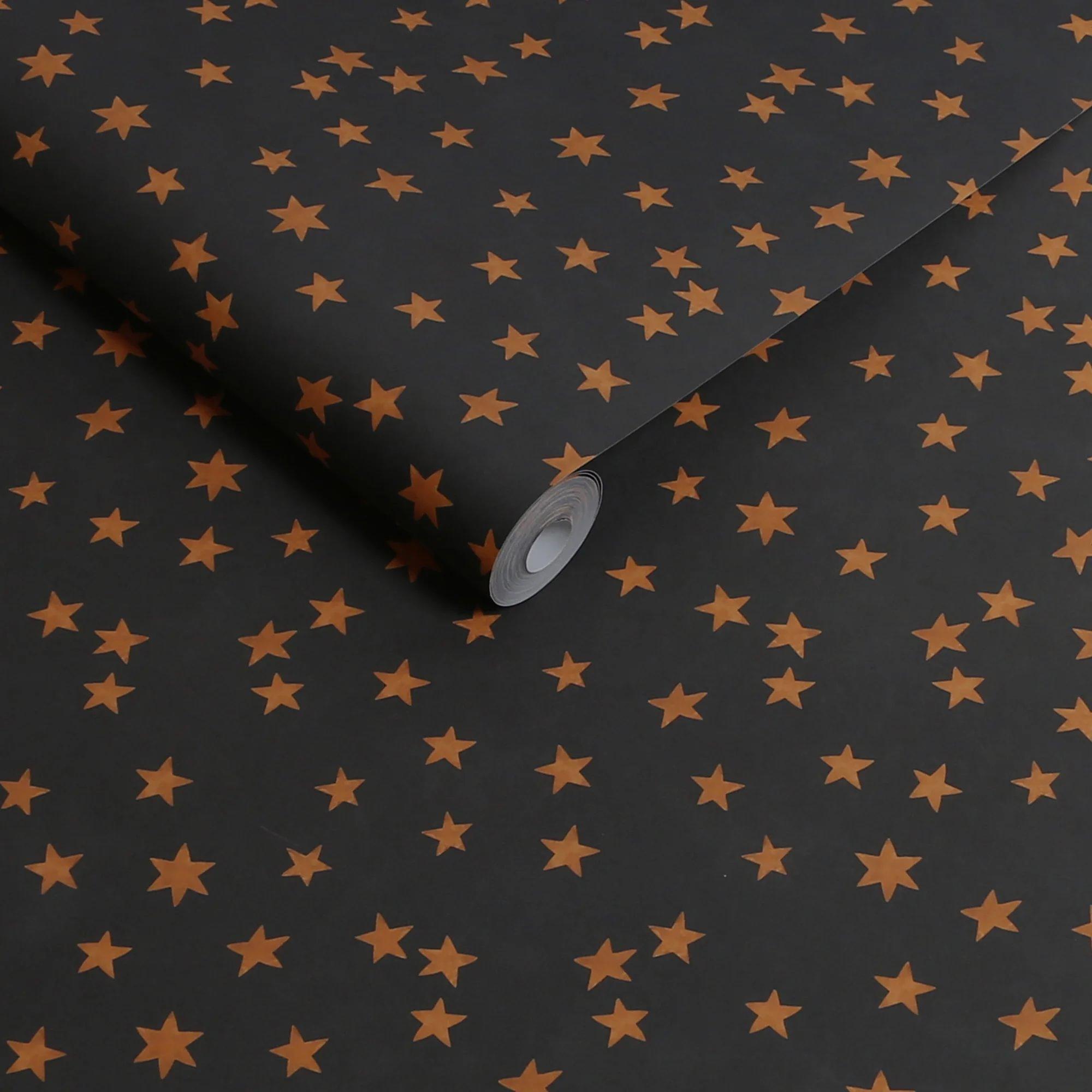Skies Noir - Rockett St George - Midnight Skies Ivory Wallpaper - 3
