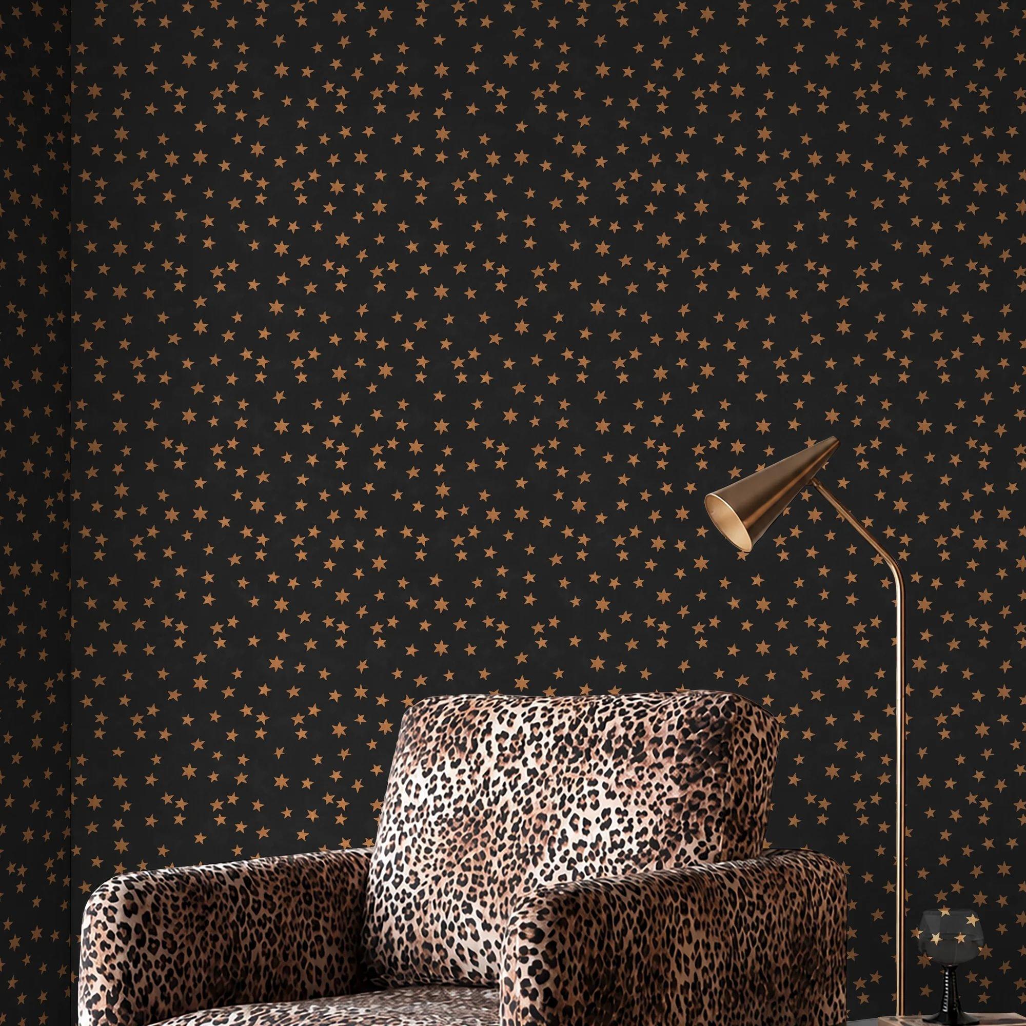 Skies Noir - Rockett St George - Midnight Skies Ivory Wallpaper - 5