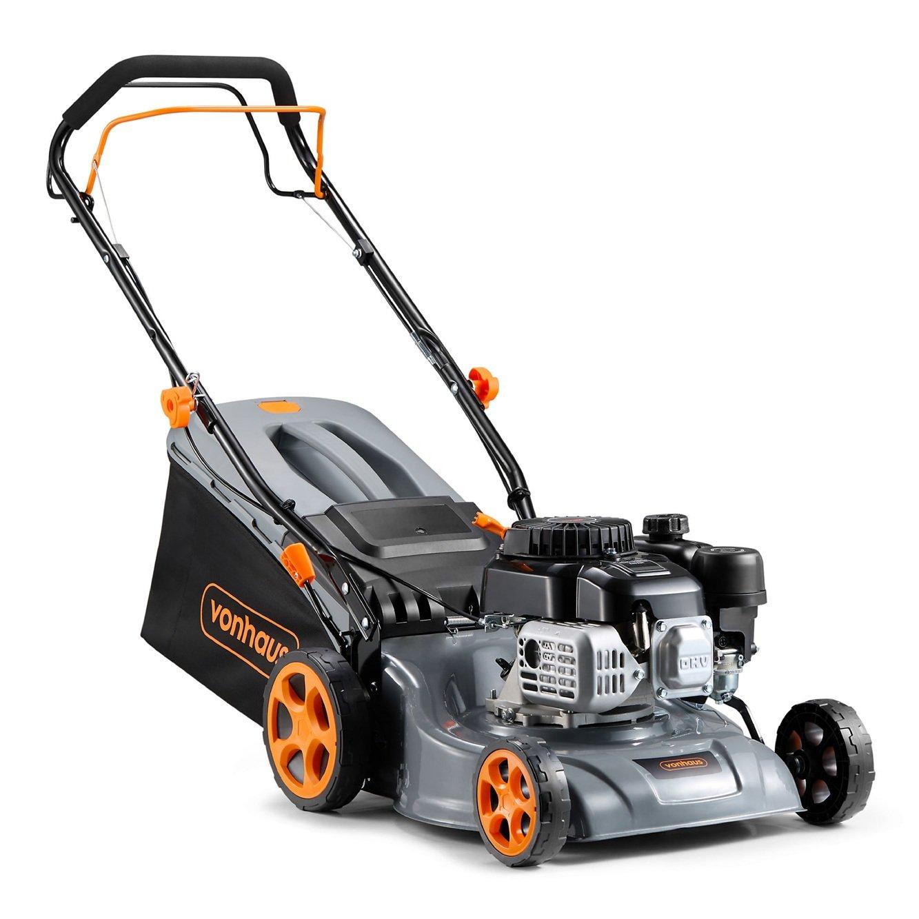 Grey - VonHaus - 132cc Petrol Lawn Mower - 1