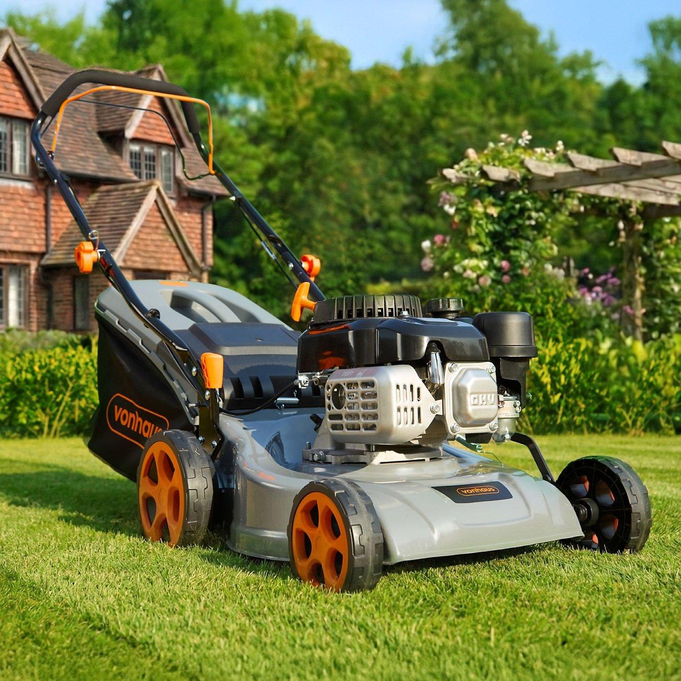 Grey - VonHaus - 132cc Petrol Lawn Mower - 9