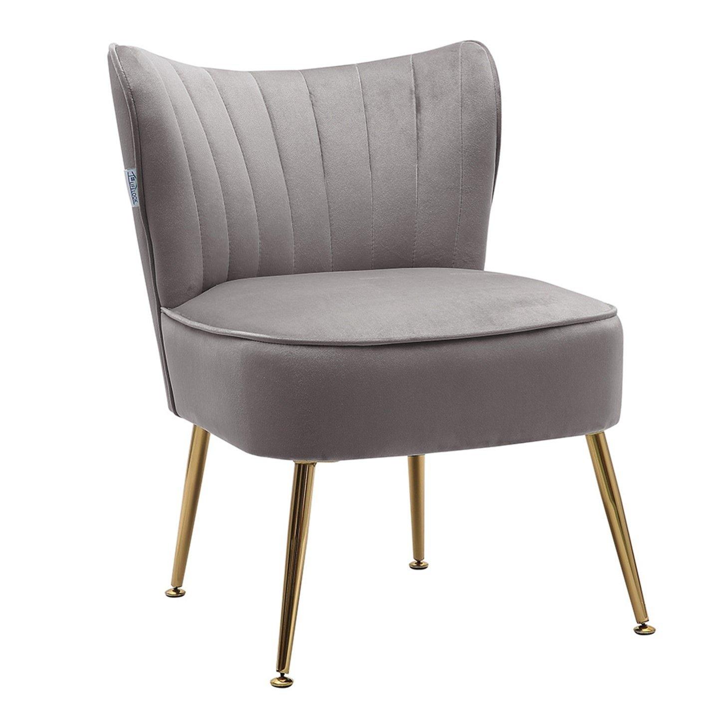 Grey - Kabinet UK - Modern Wingback Upholstered Chair Grey - 3