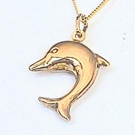 Espree Pre loved 9ct gold Dolphin Pendant