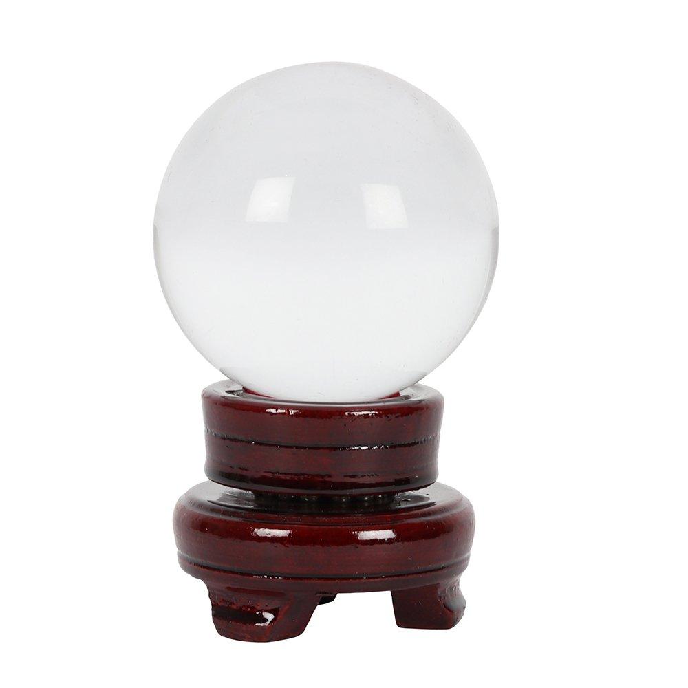 Clear - Something Different - 8cm Crystal Ball with Stand - 3