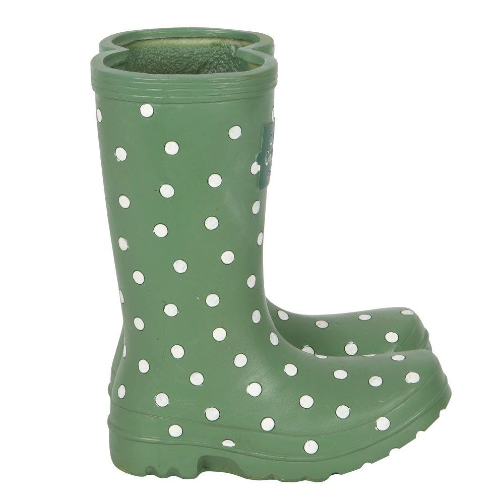 Green - Something Different - Light Green Welly Boot Planter - 3