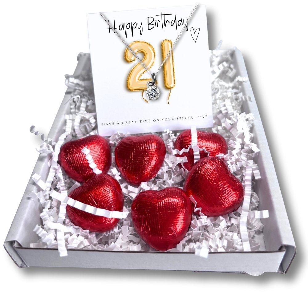 Silver - Aye Do Gifts - 21st Birthday Necklace Mini Gift Hamper 9378 - 1