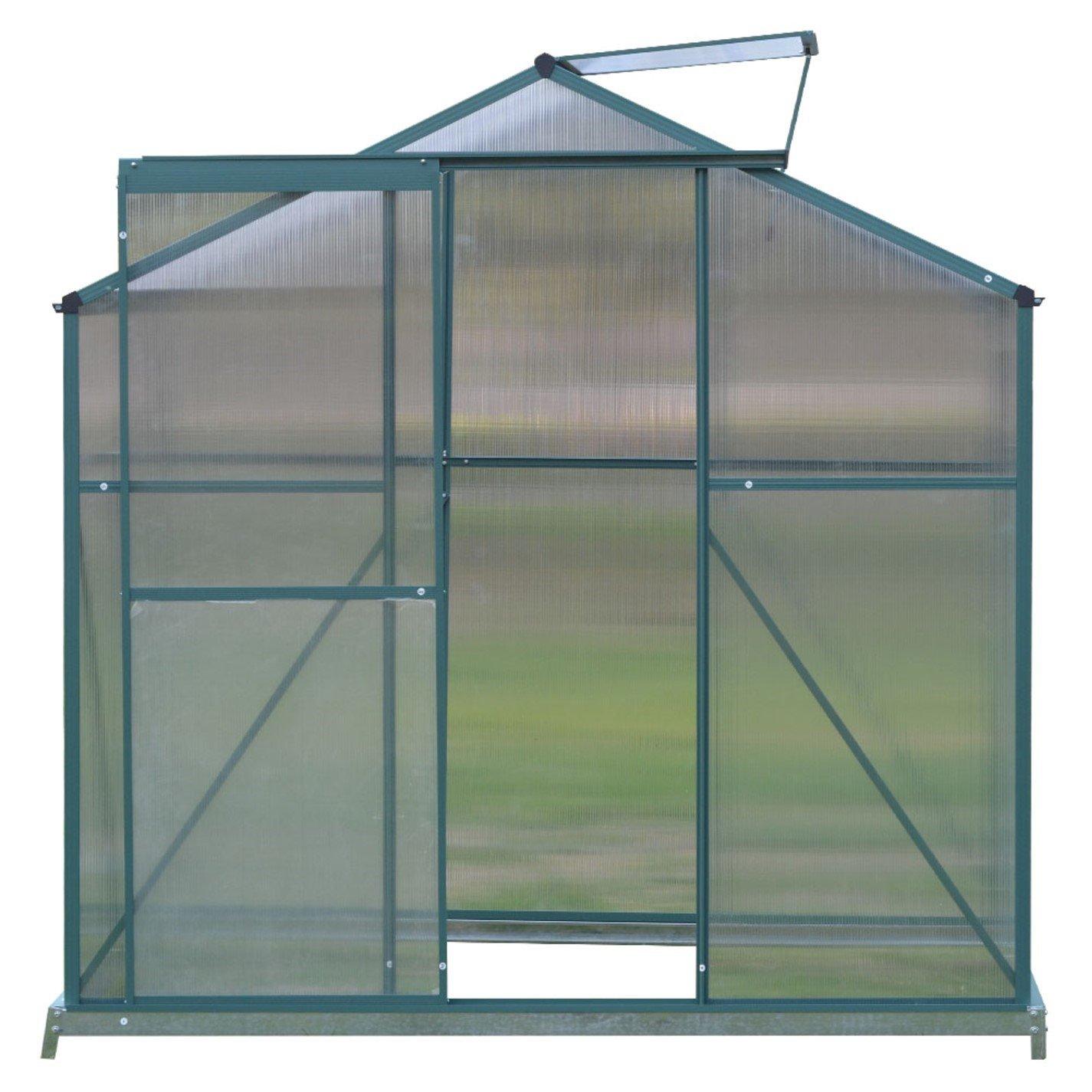 Green - Breeins - Outdoor 4x6Fts Garden Greenhouse with 2 Vents - 7