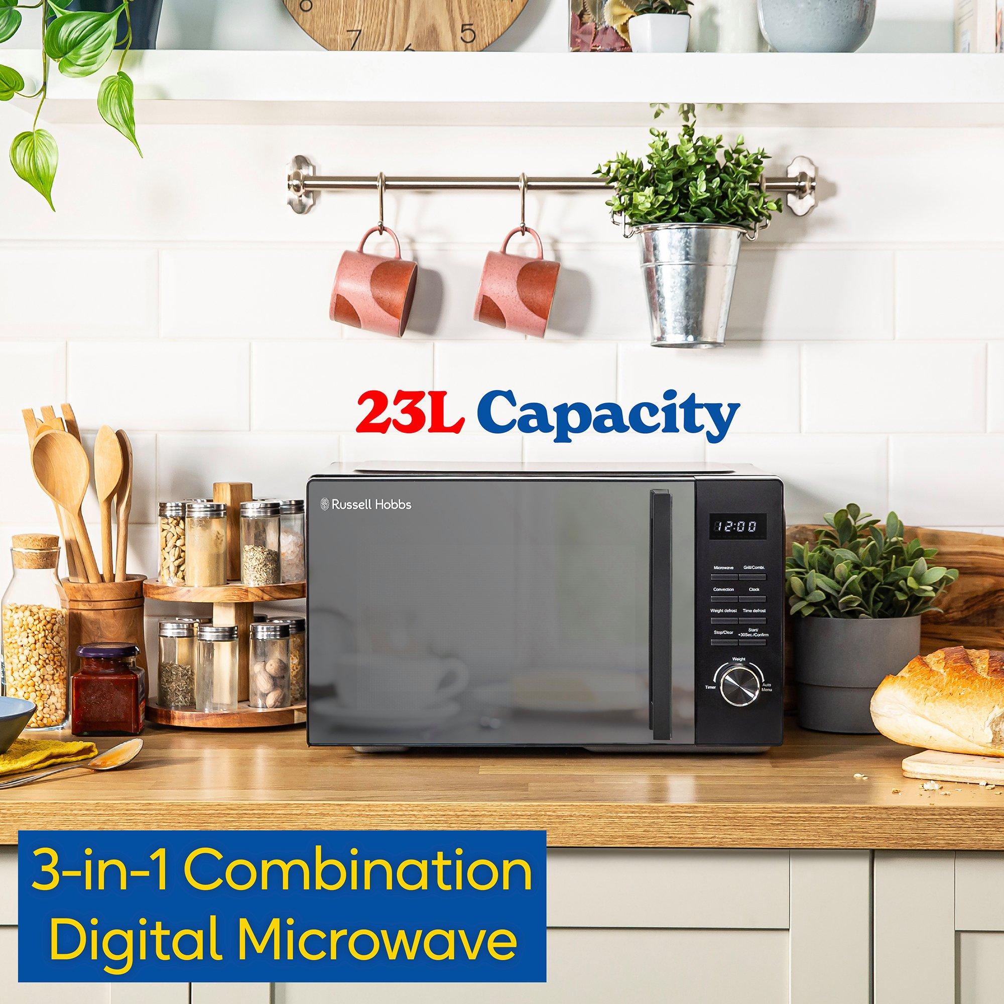 Black - Russell Hobbs - Russell Hobbs RHM2366B 23L Digital Combination Mic - 3