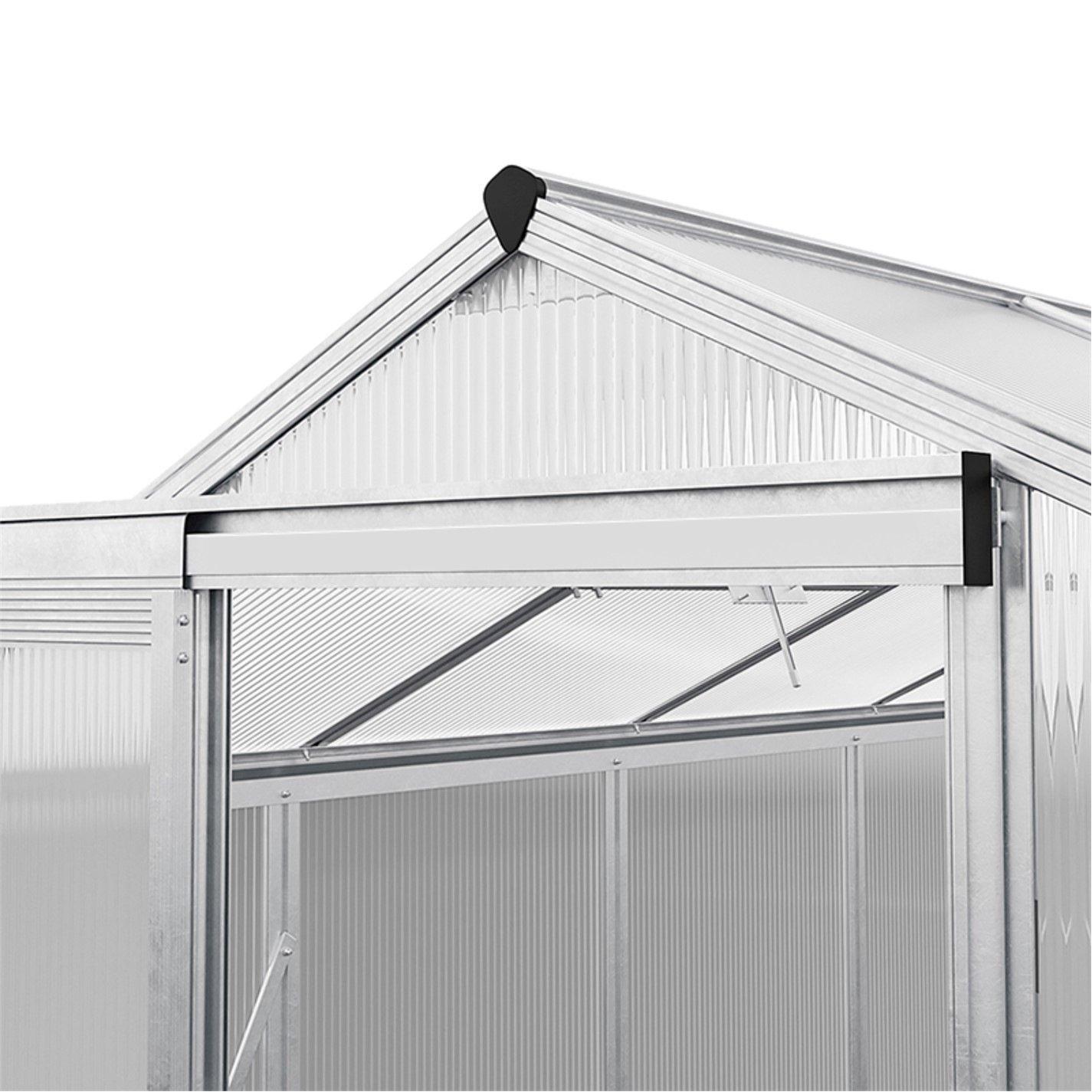 White - Breeins - Outdoor 6x6Fts Aluminium Greenhouse with Vent - 5